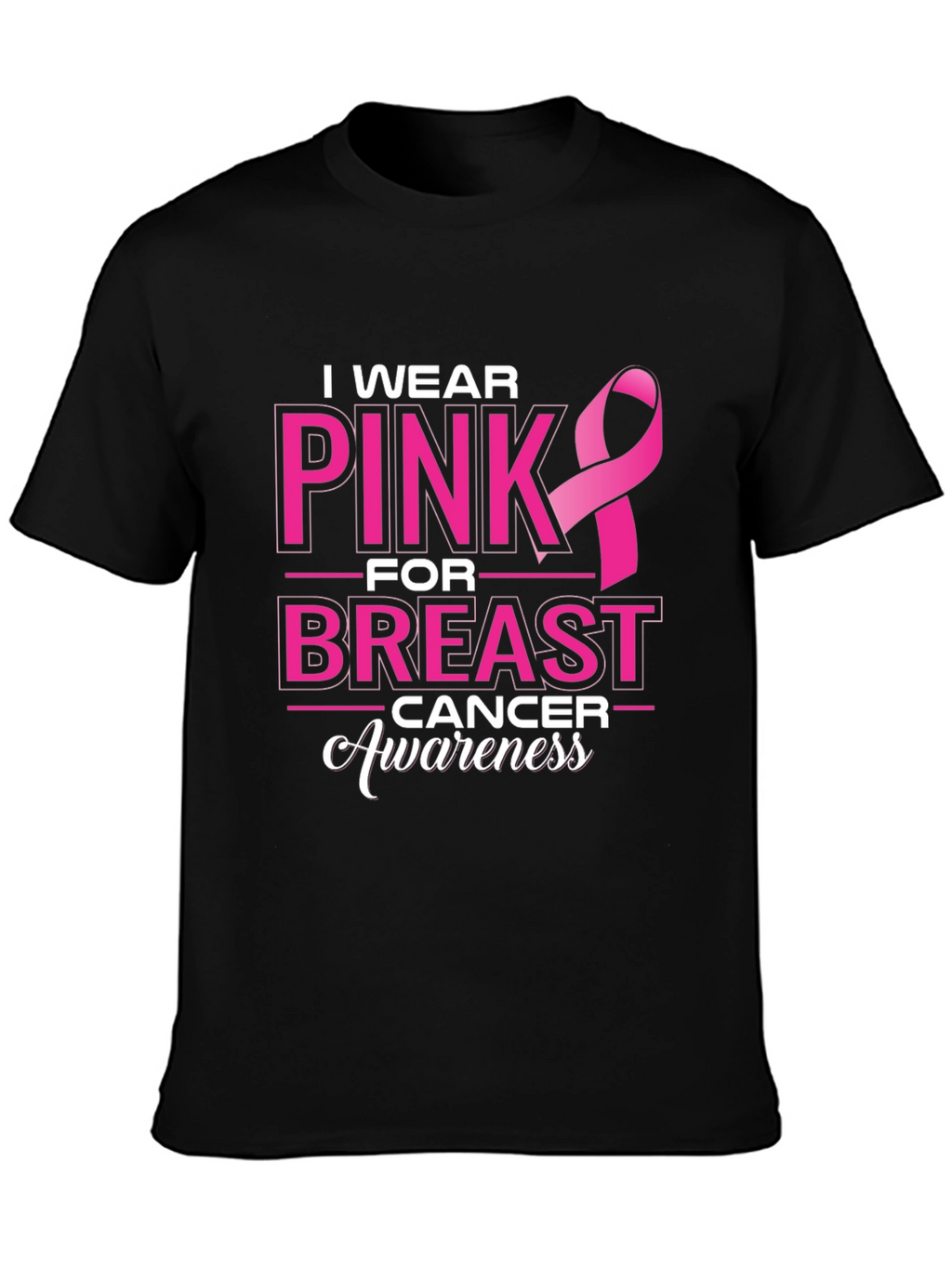 Pink Ribbon Breast Cancer Awareness T-Shirt
