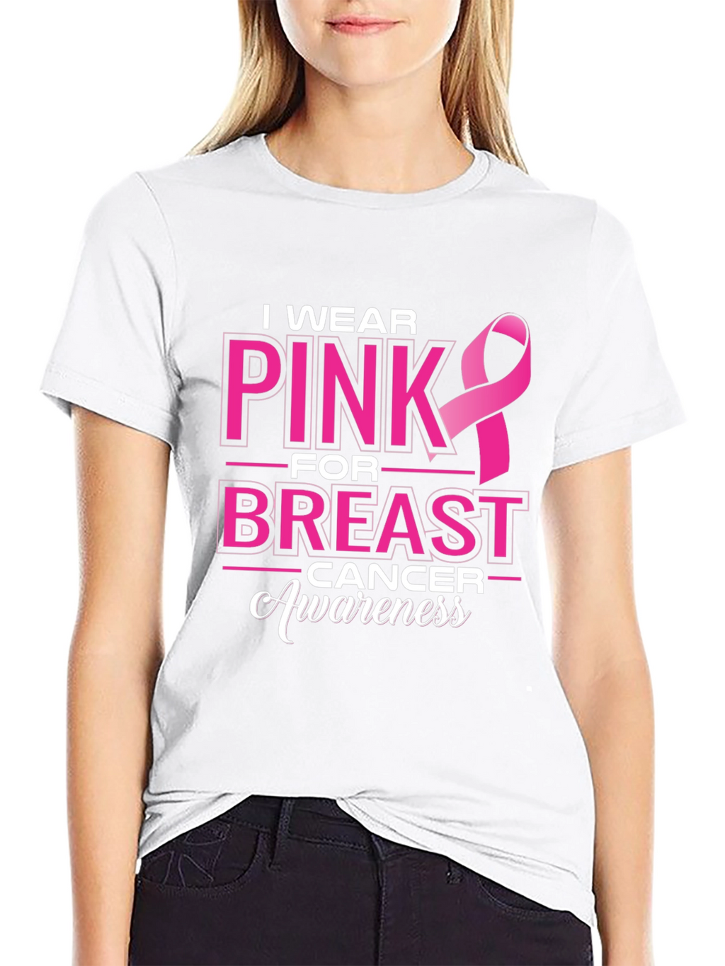 Pink Ribbon Breast Cancer Awareness T-Shirt