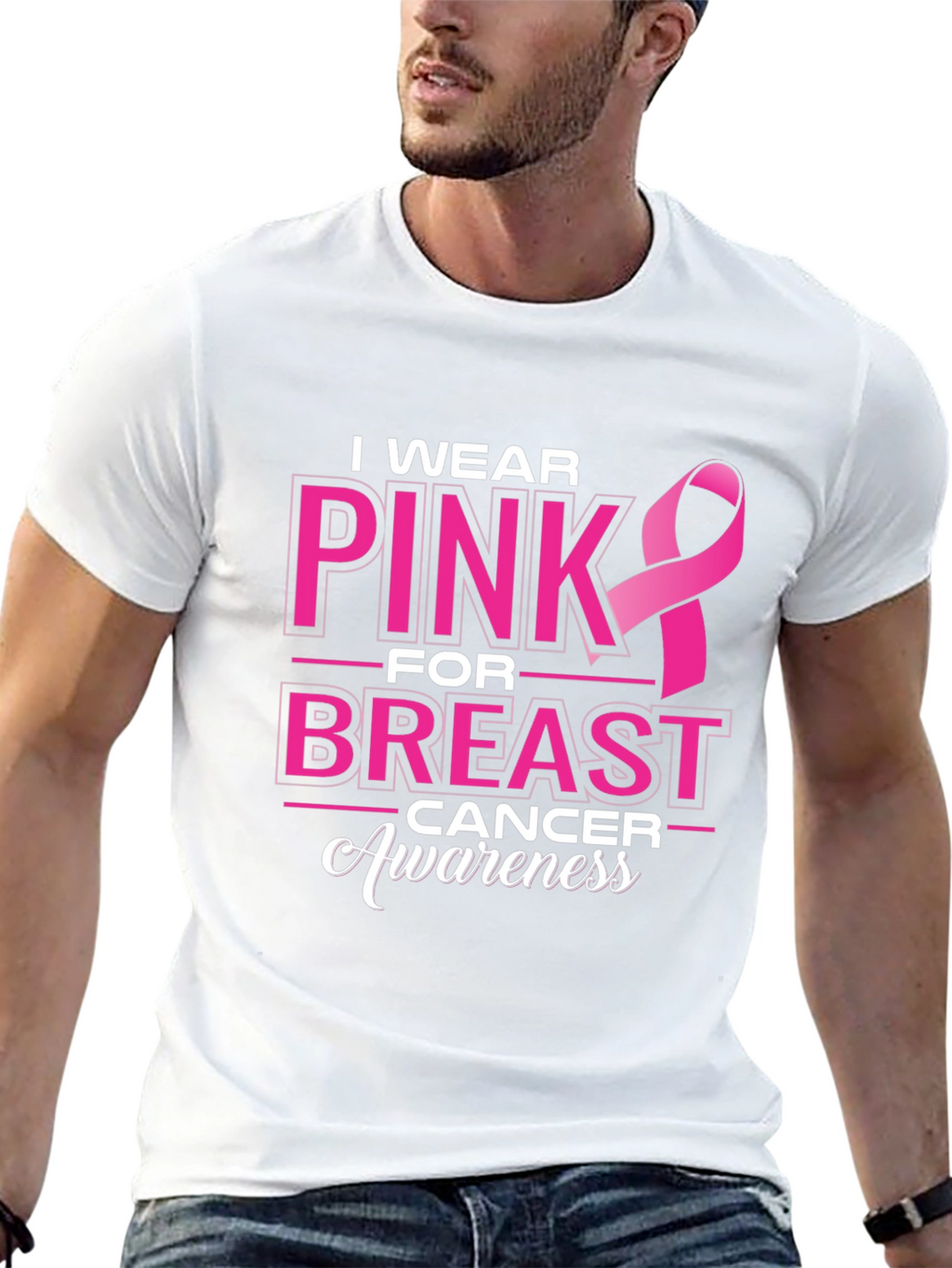 Pink Ribbon Breast Cancer Awareness T-Shirt