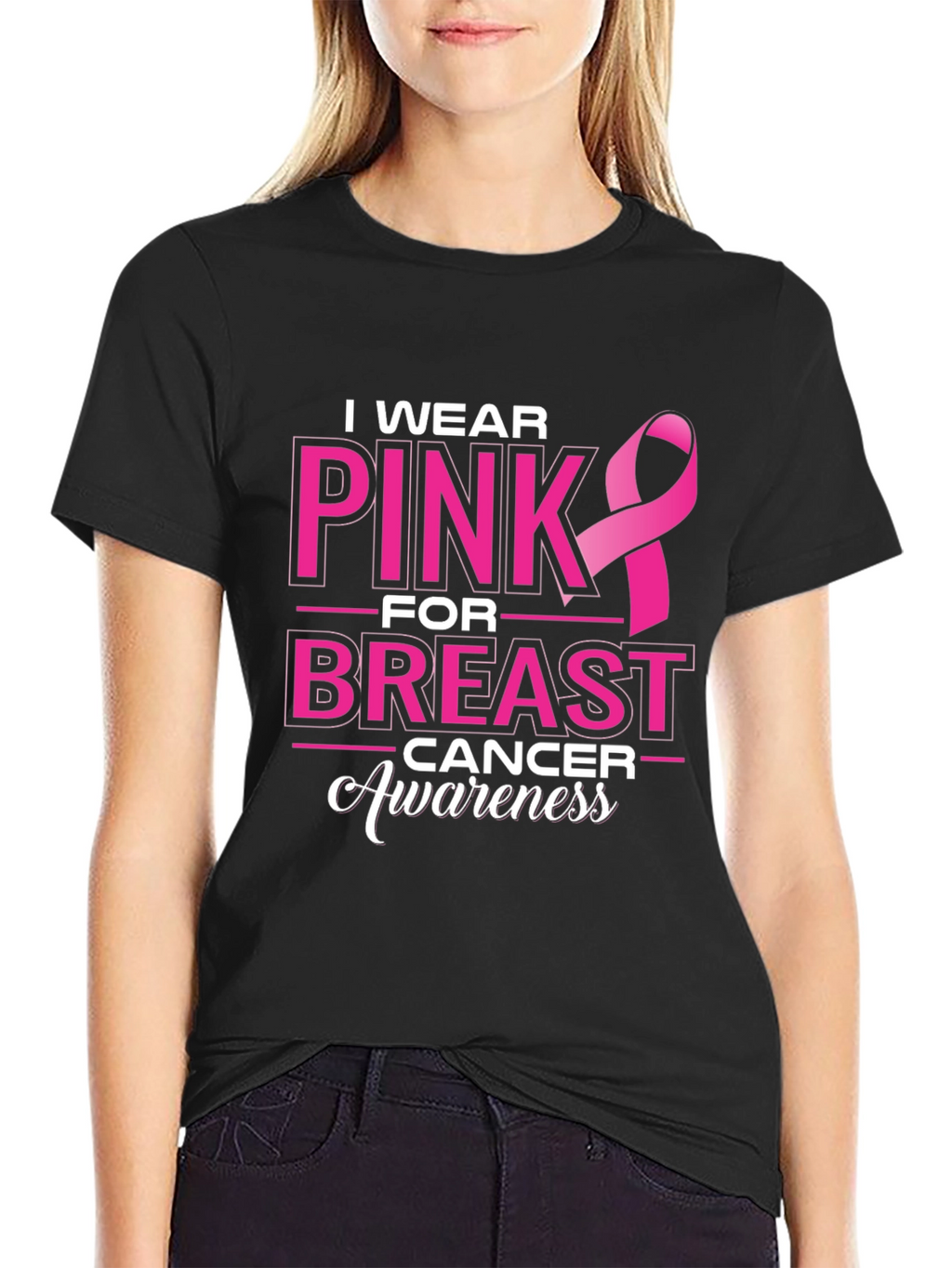Pink Ribbon Breast Cancer Awareness T-Shirt