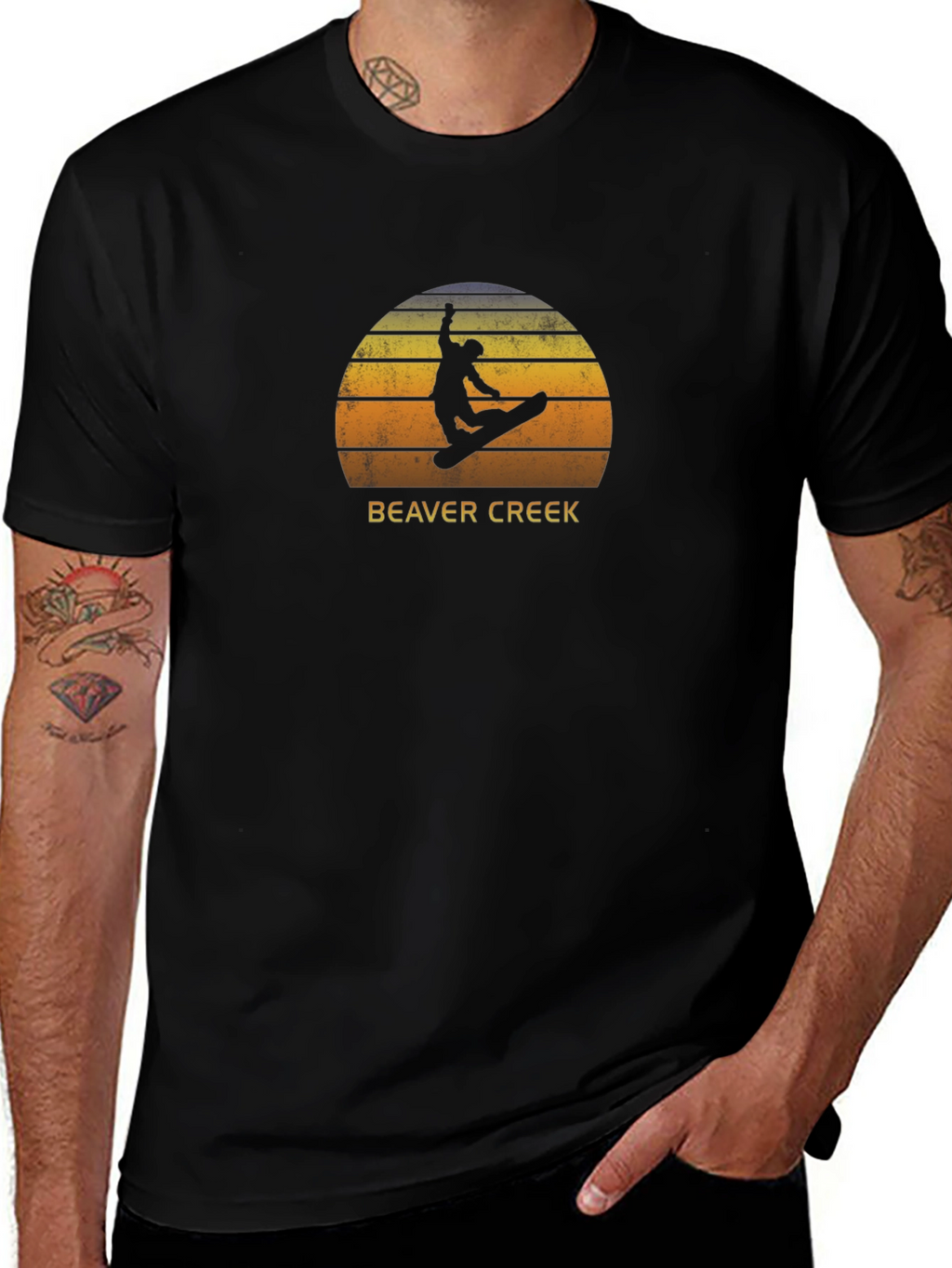 Beaver Creek Snowboarder Graphic Tee