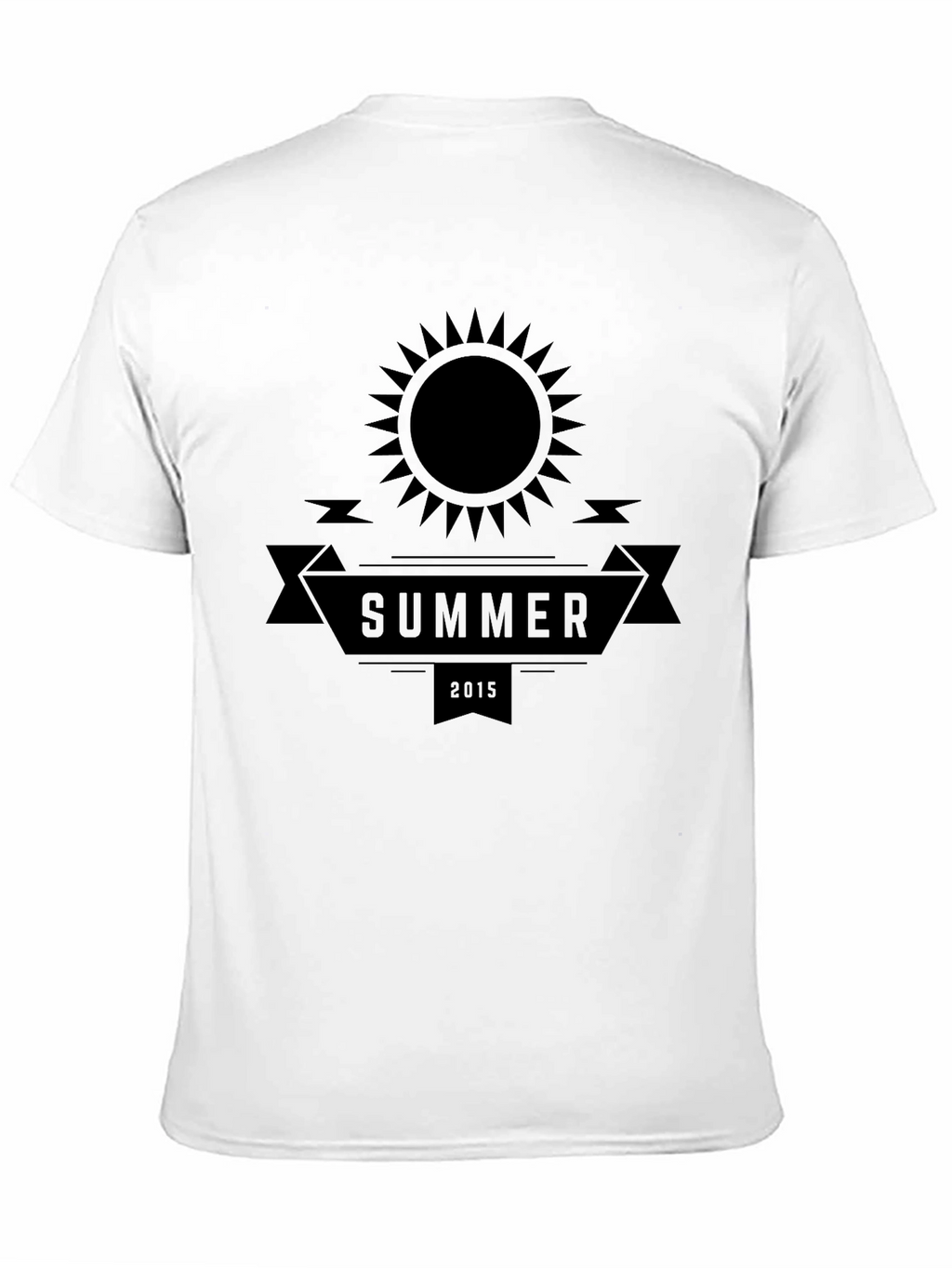 Summer 2015 Graphic Tee - Black Cotton Casual T-Shirt
