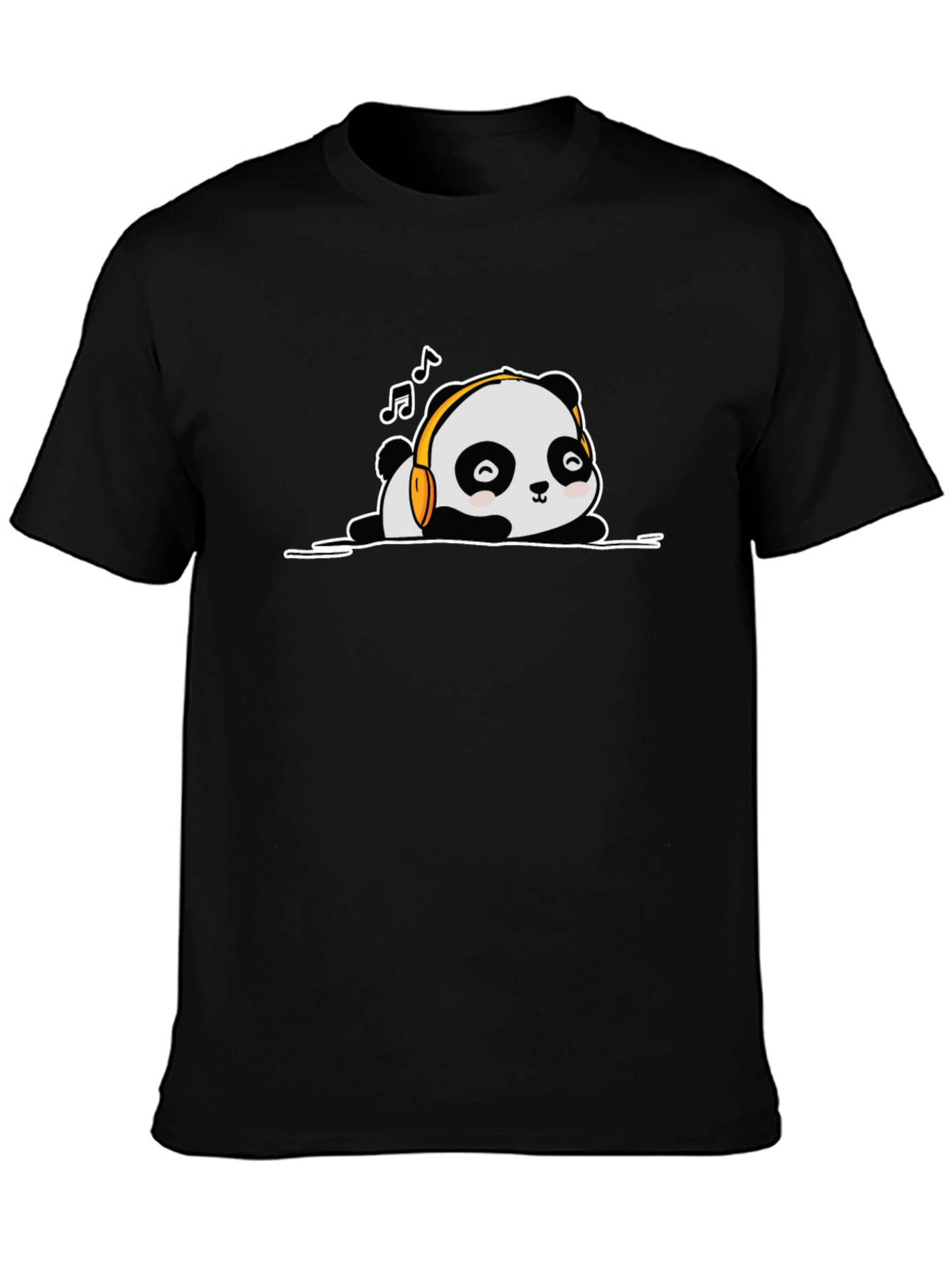 Cute Panda Listening to Music T-Shirt