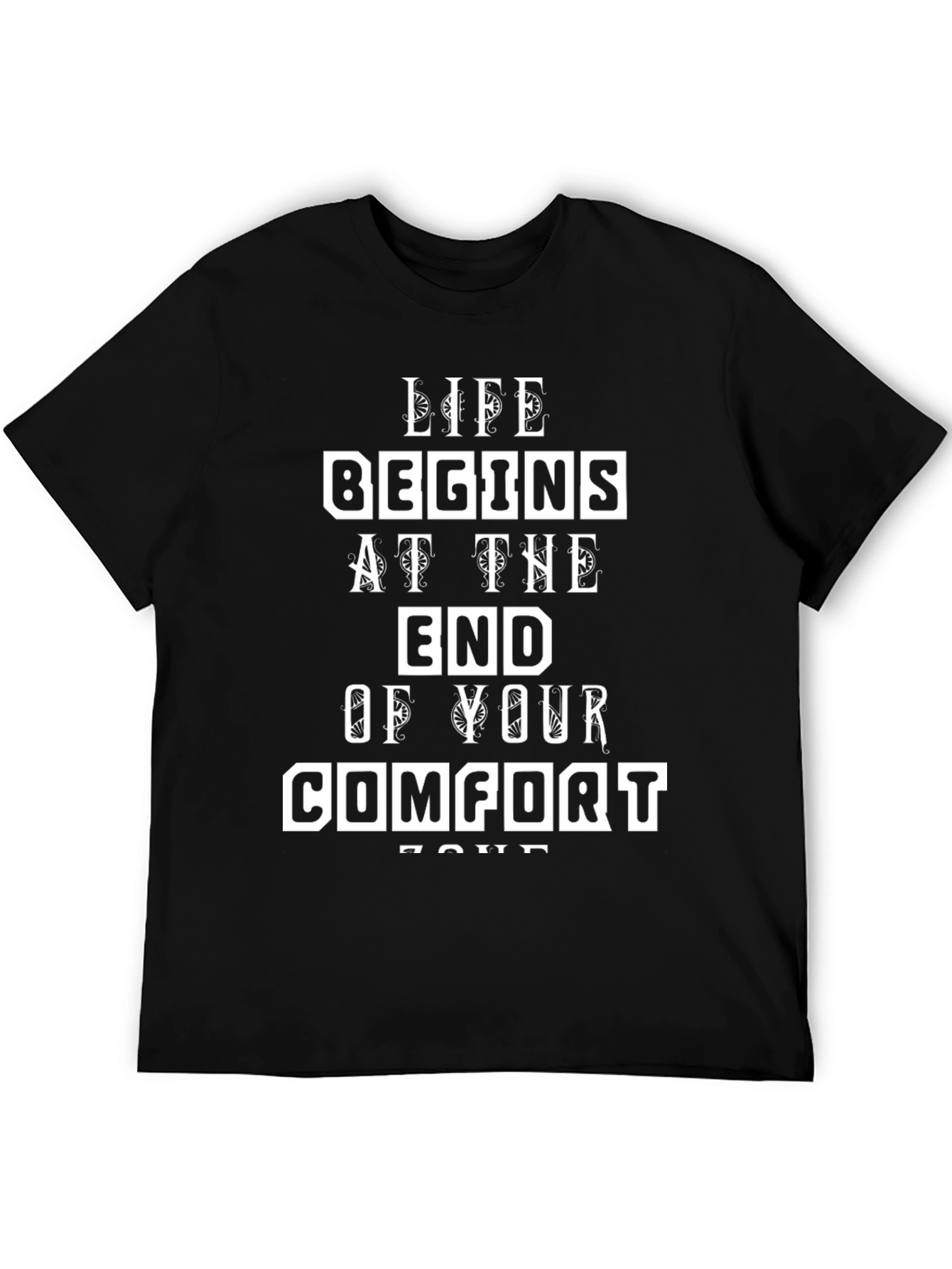 Motivational Life Begins T-Shirt