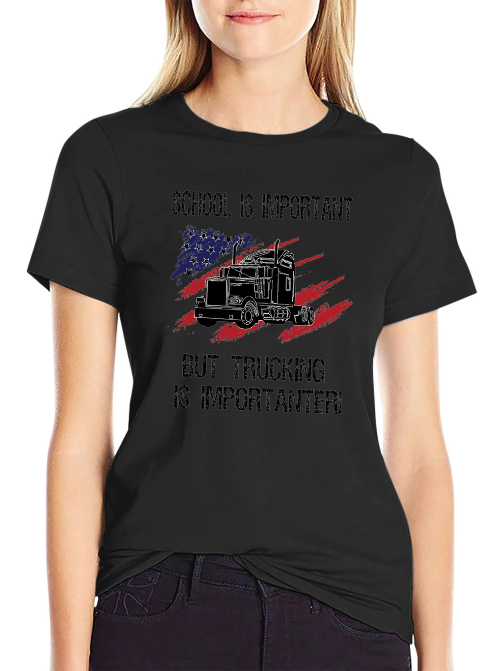 School vs. Trucking T-Shirt