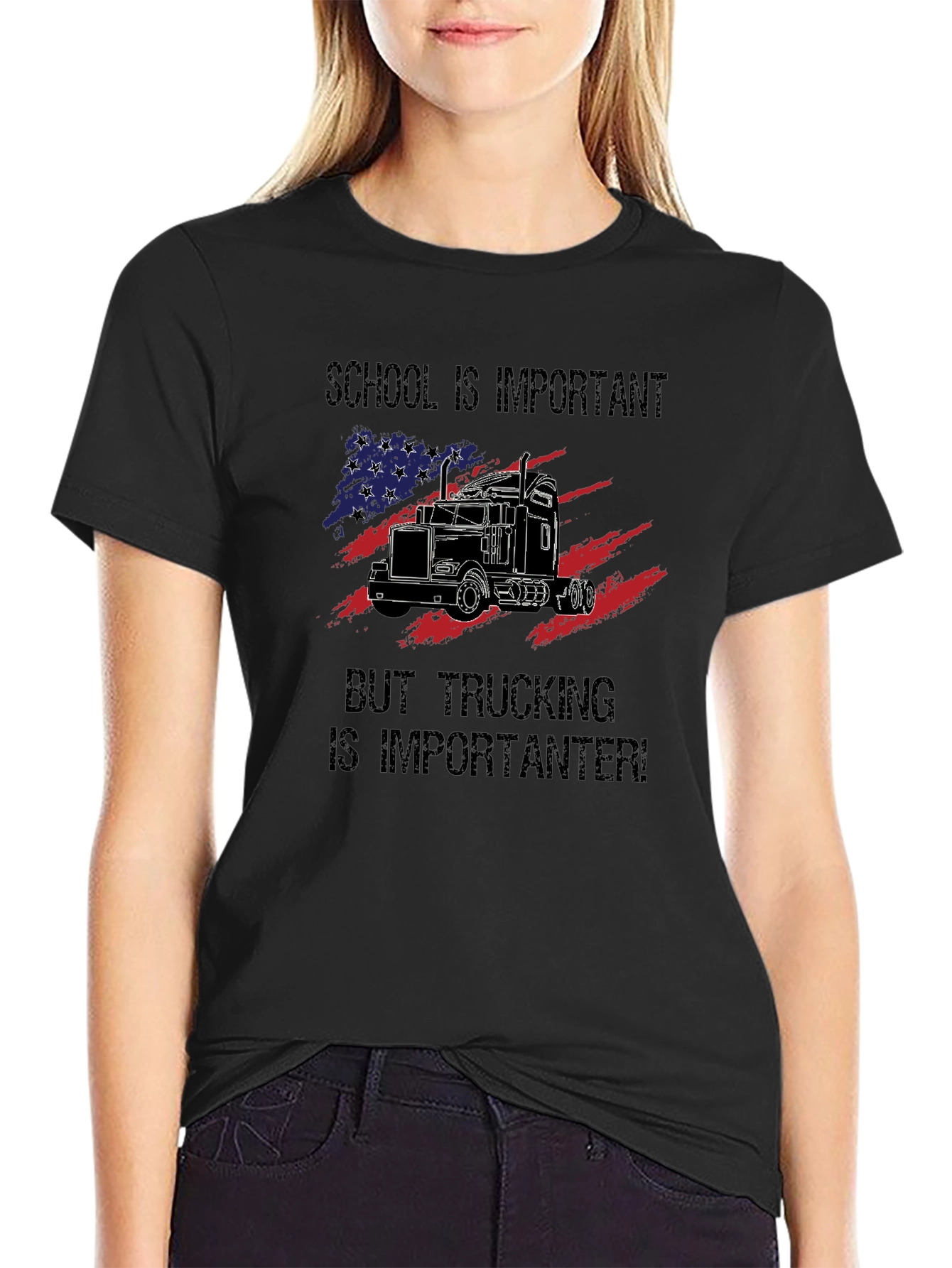 School vs. Trucking T-Shirt