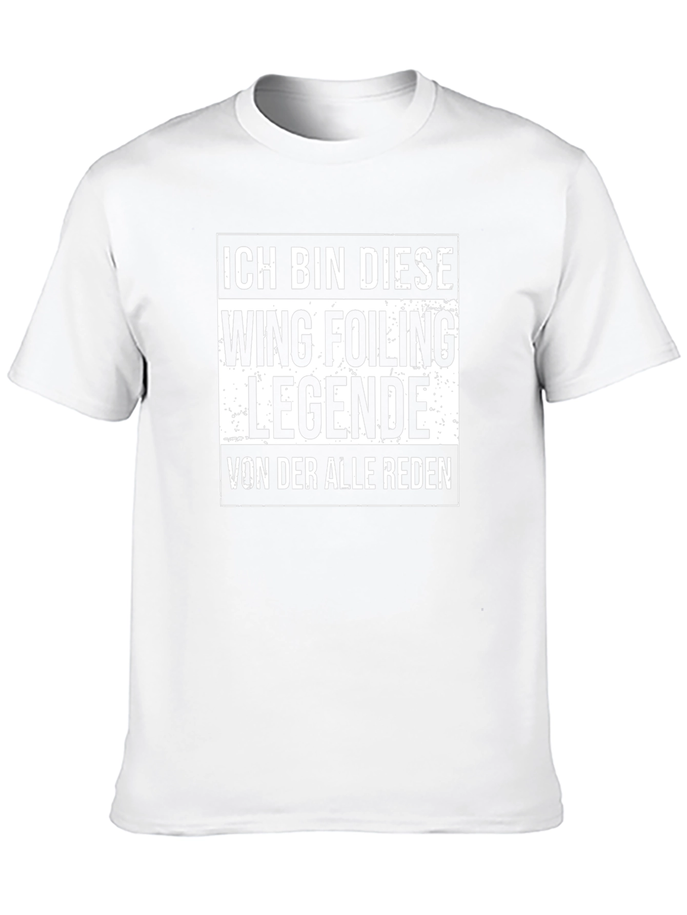 Wing Foiling Legende T-Shirt - Black Cotton Tee