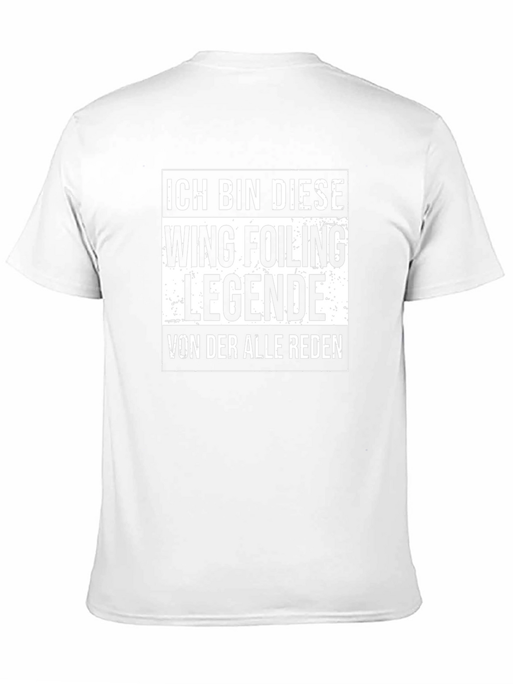 Wing Foiling Legende T-Shirt - Black Cotton Tee