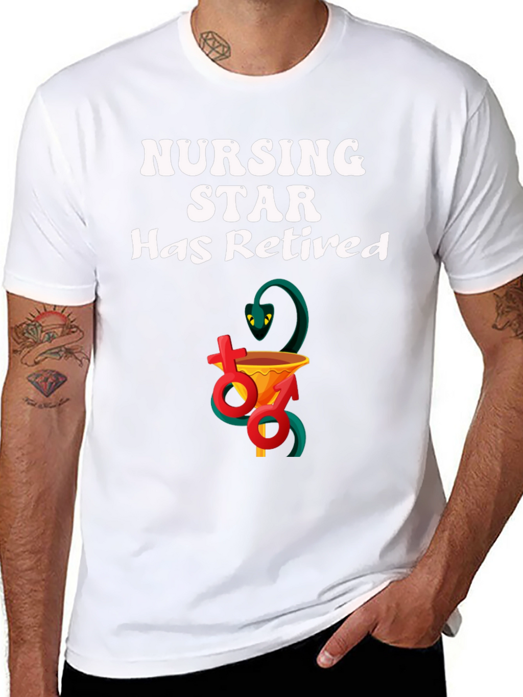 Retired Nursing Star T-Shirt