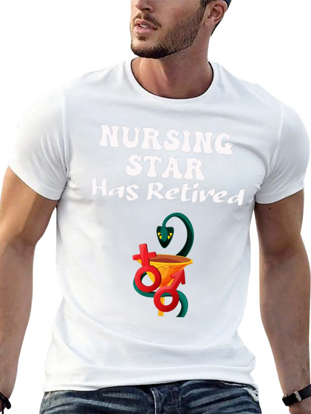 Retired Nursing Star T-Shirt