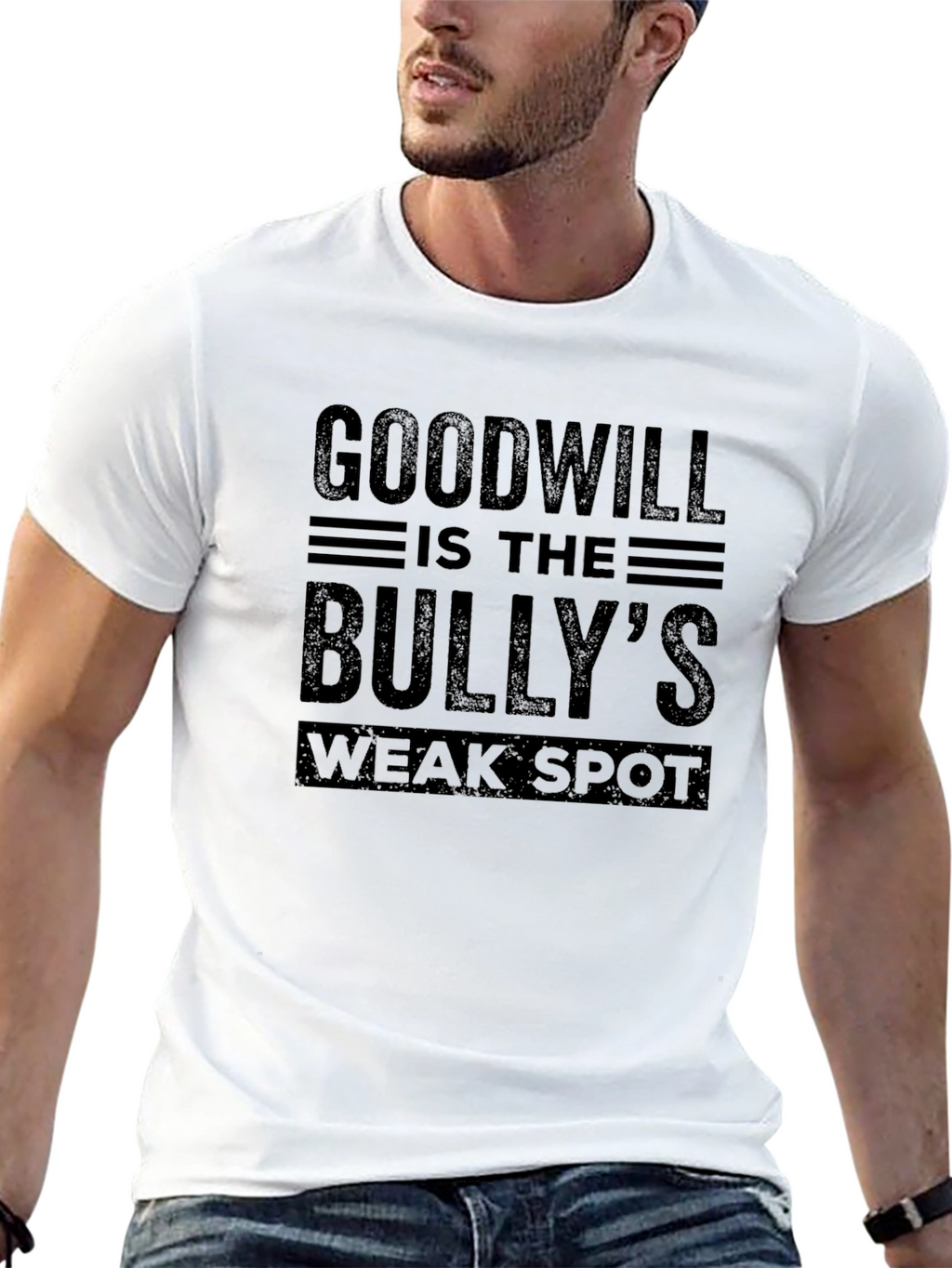 Goodwill Bullys Weak Spot Black T-Shirt