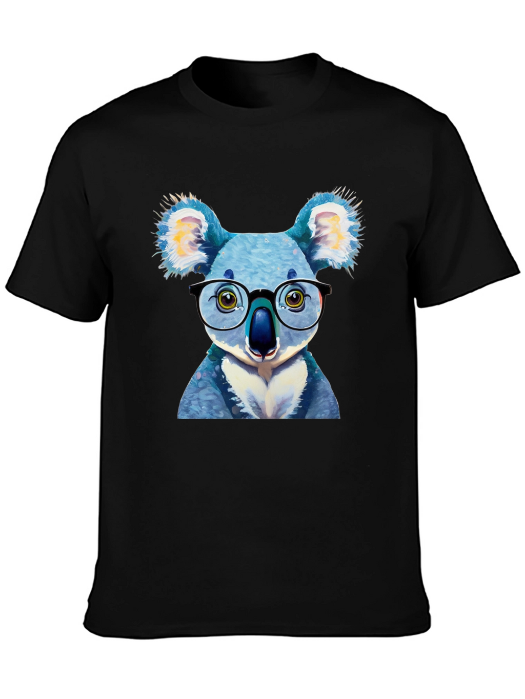 Koala with Glasses Graphic Tee - Novelty T-Shirt