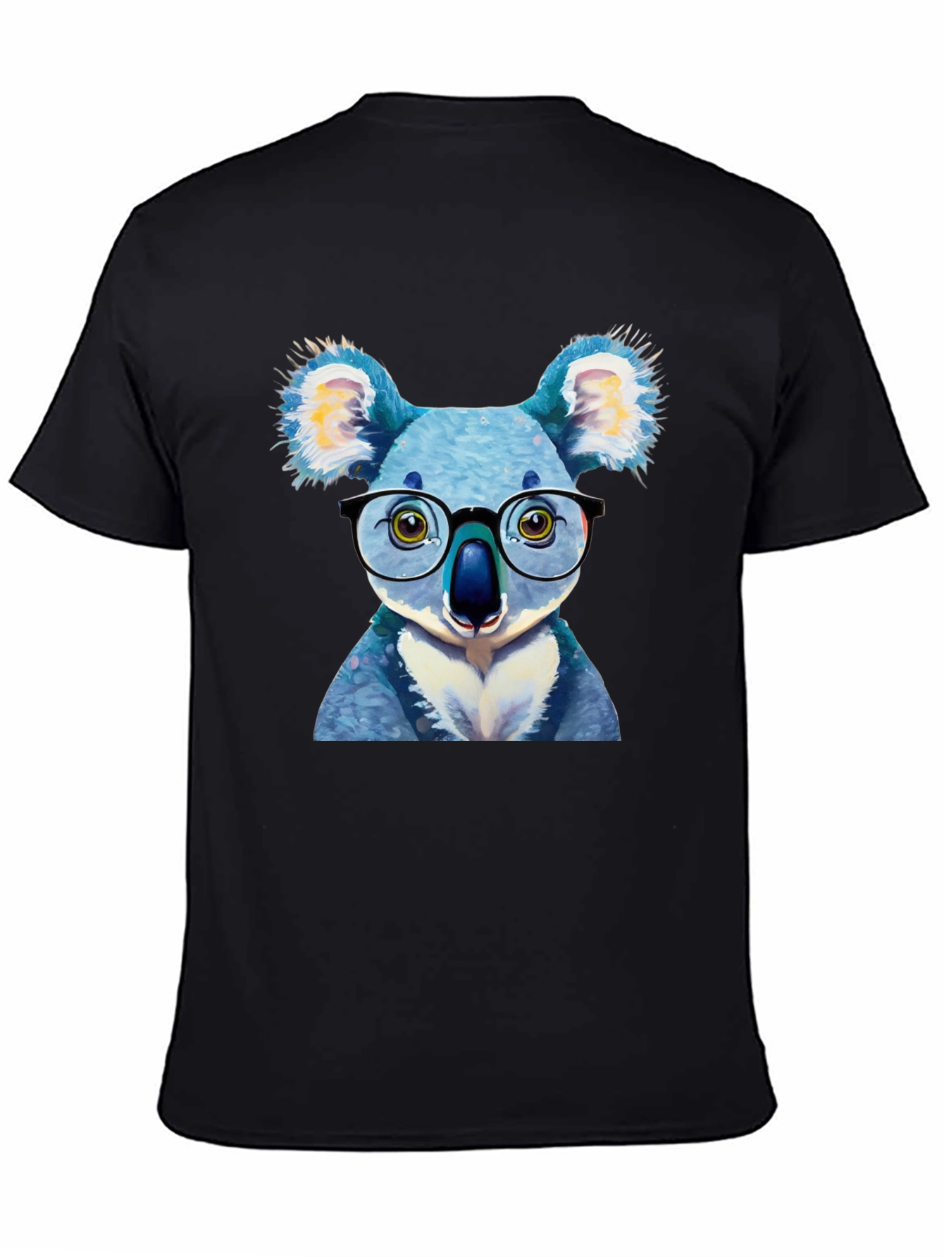 Koala with Glasses Graphic Tee - Novelty T-Shirt