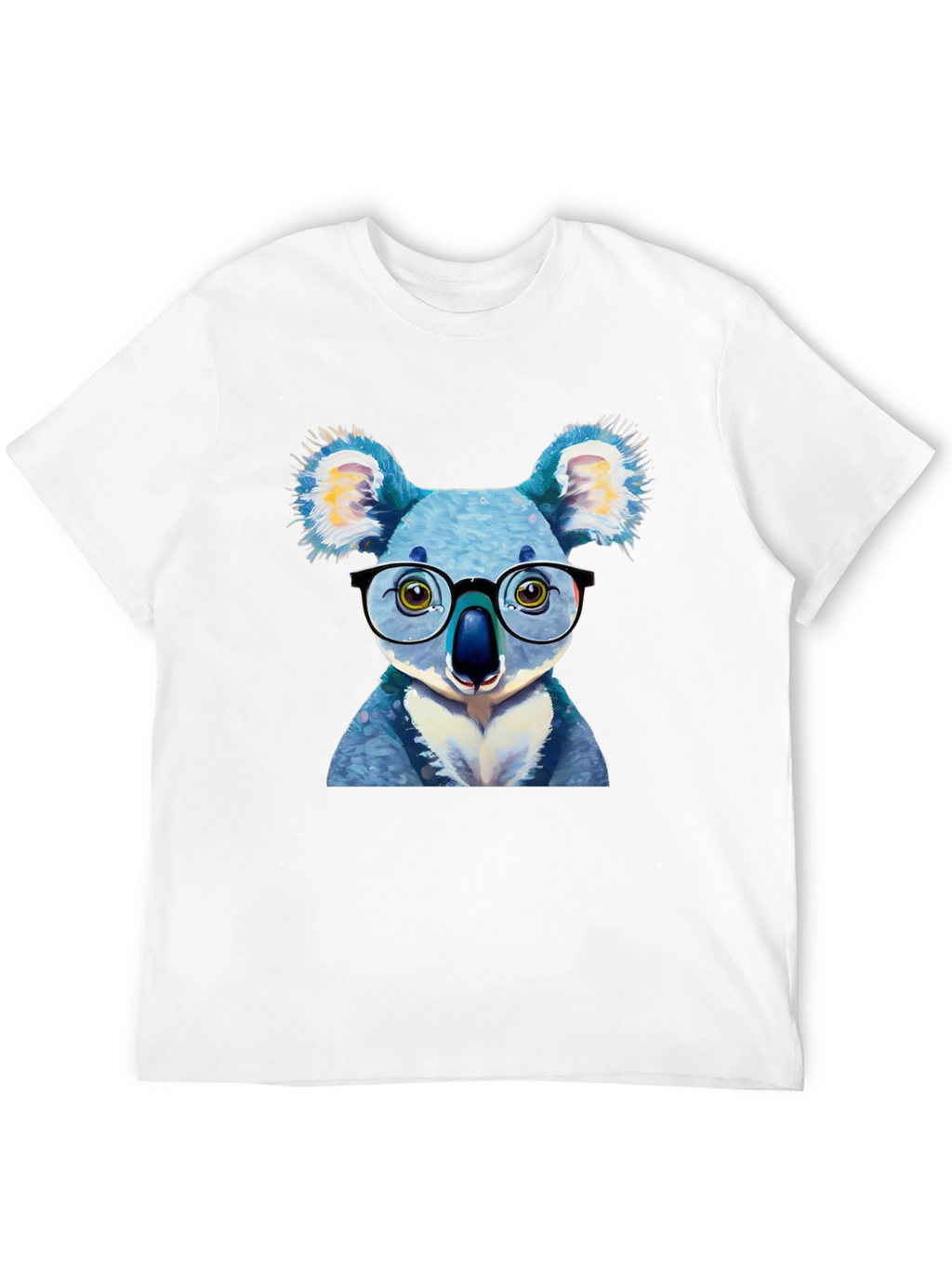 Koala with Glasses Graphic Tee - Novelty T-Shirt
