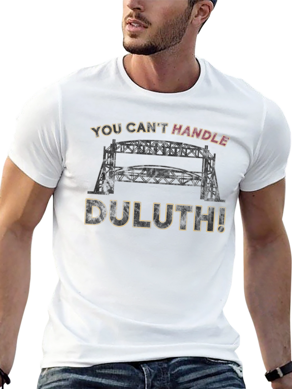 Duluth Lift Bridge T-Shirt: Cant Handle Duluth!