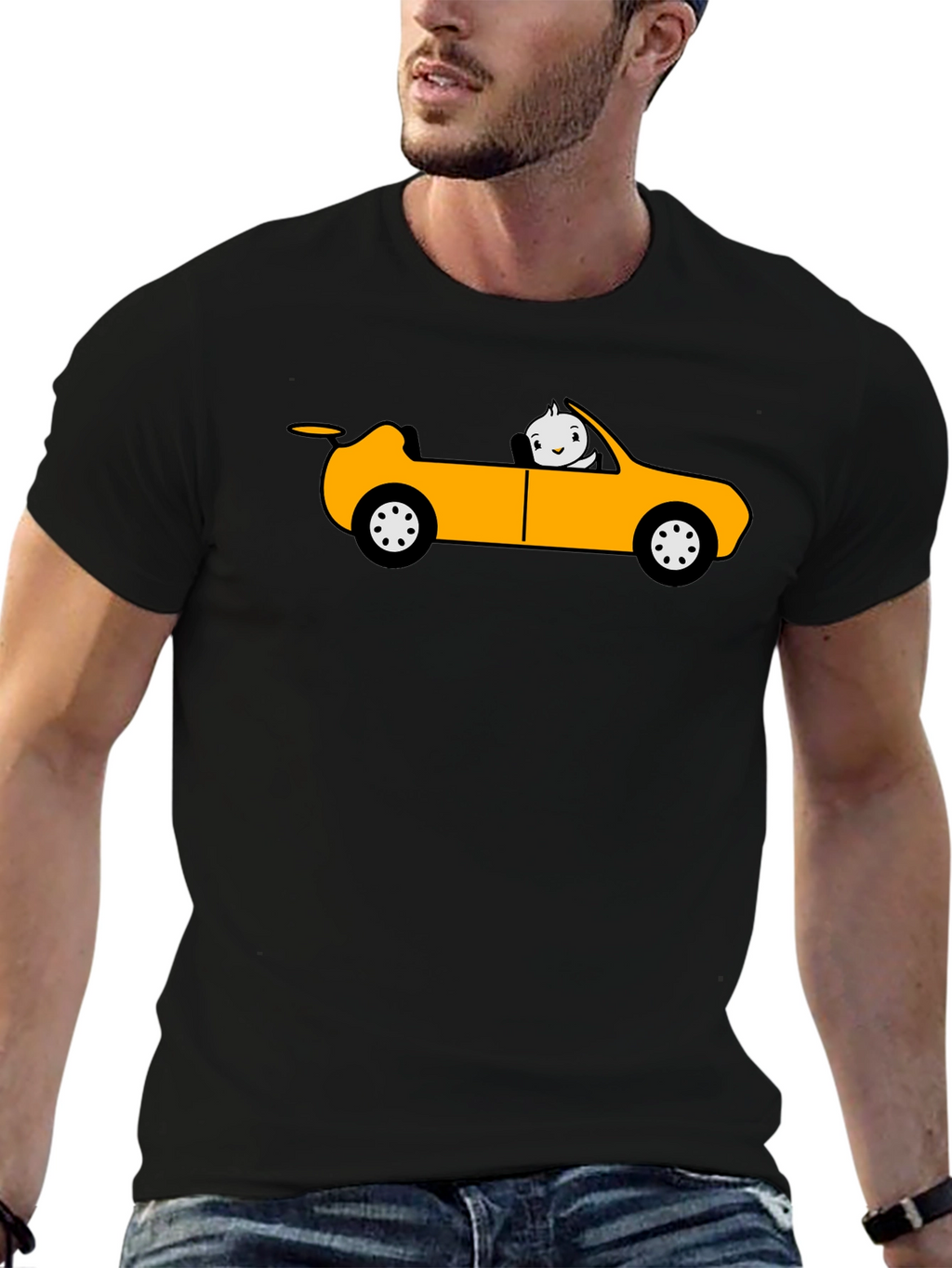 Cartoon Car T-Shirt - Unique Graphic Tee