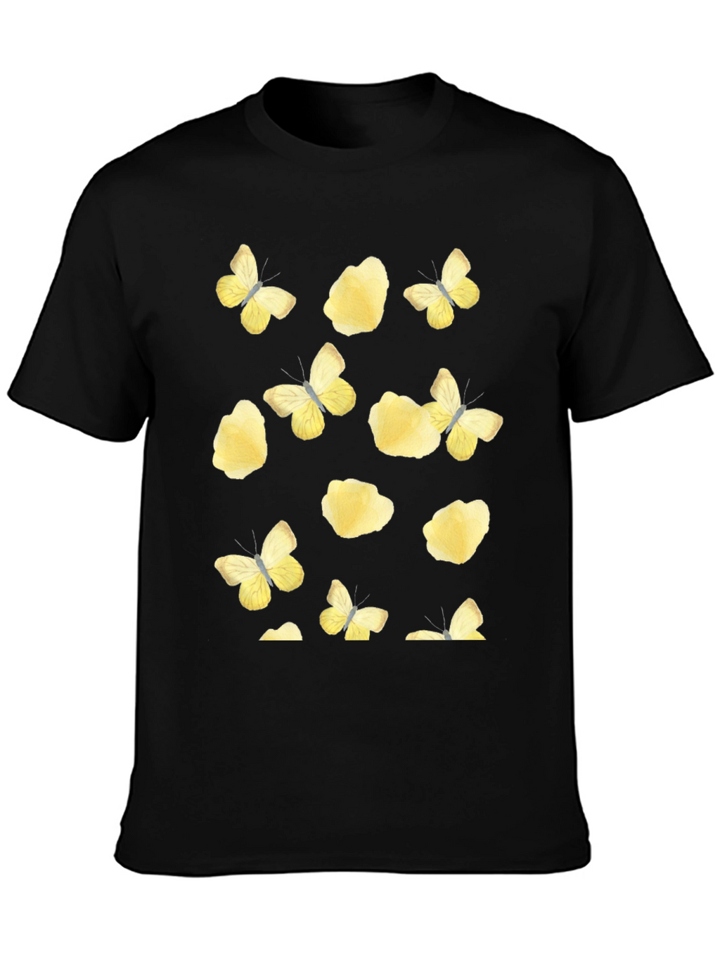 Butterfly & Floral Print T-Shirt