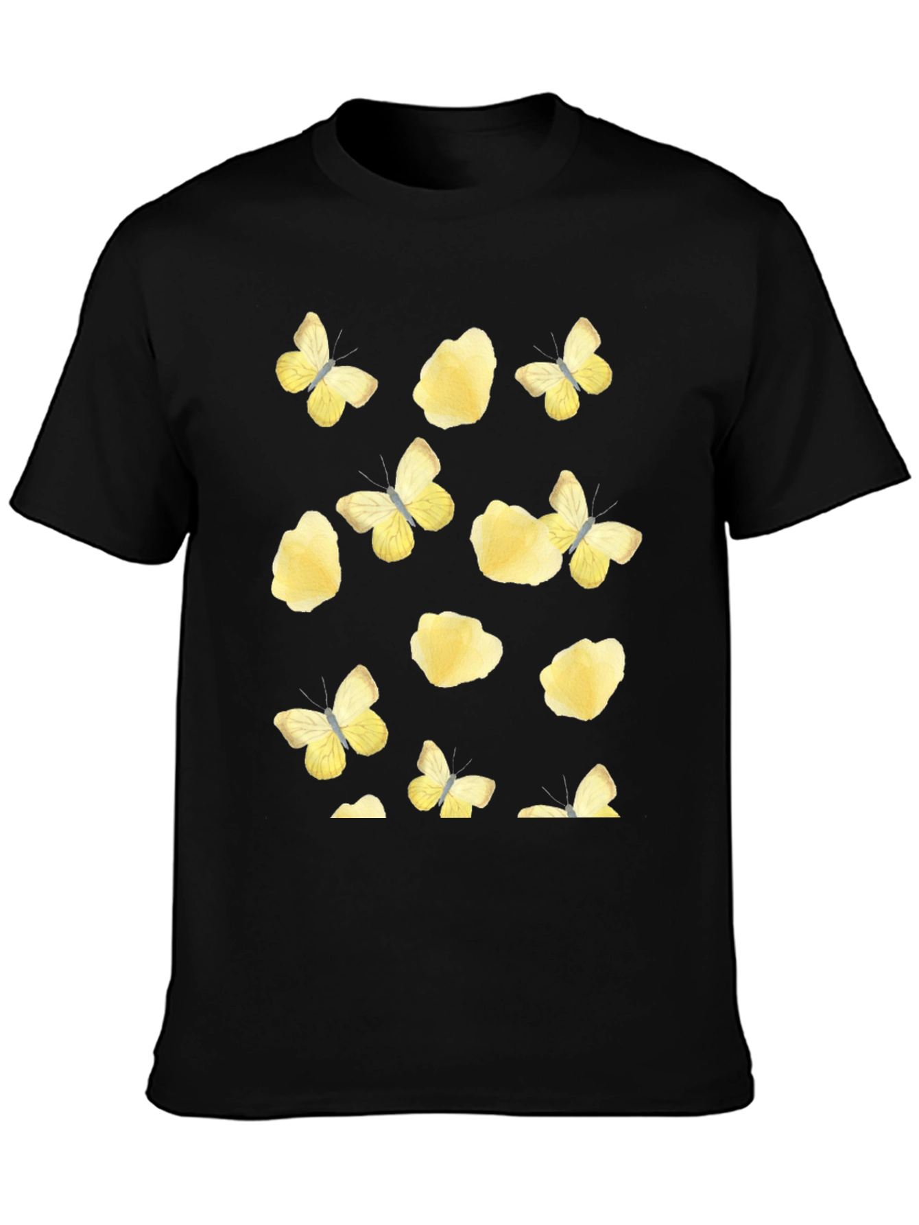 Butterfly & Floral Print T-Shirt
