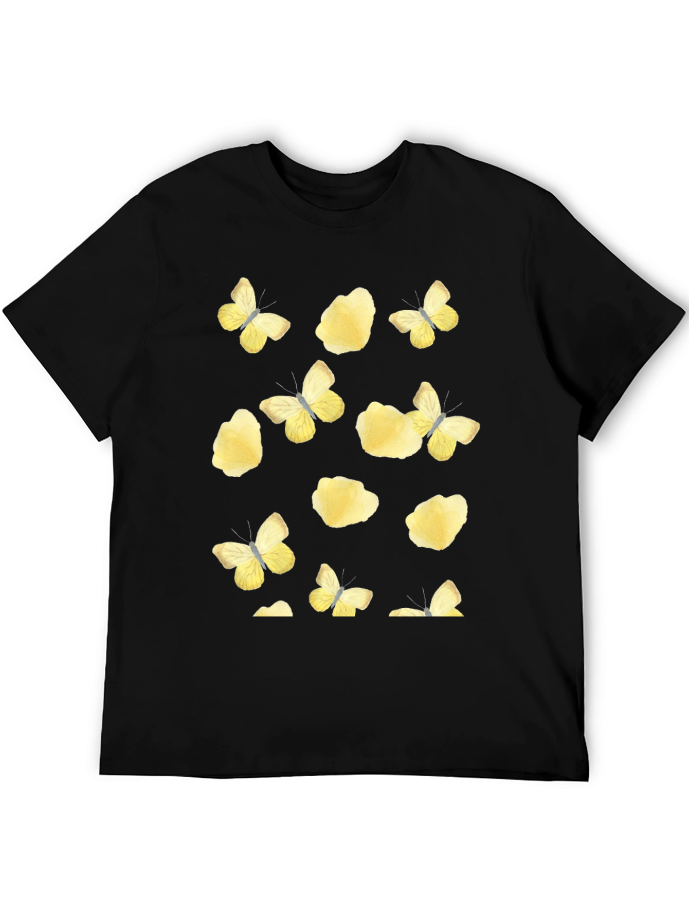 Butterfly & Floral Print T-Shirt