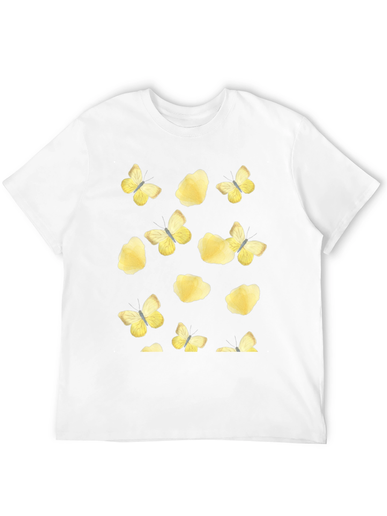 Butterfly & Floral Print T-Shirt