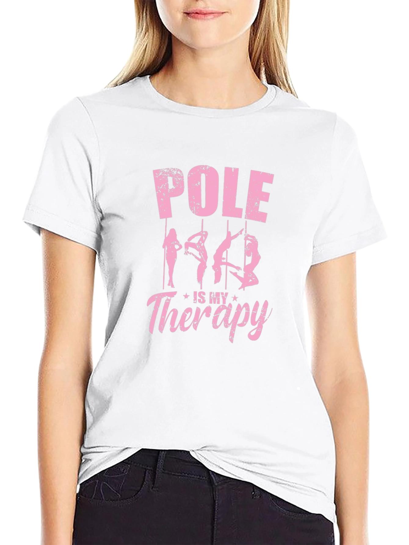 Pole is My Therapy Graphic T-Shirt