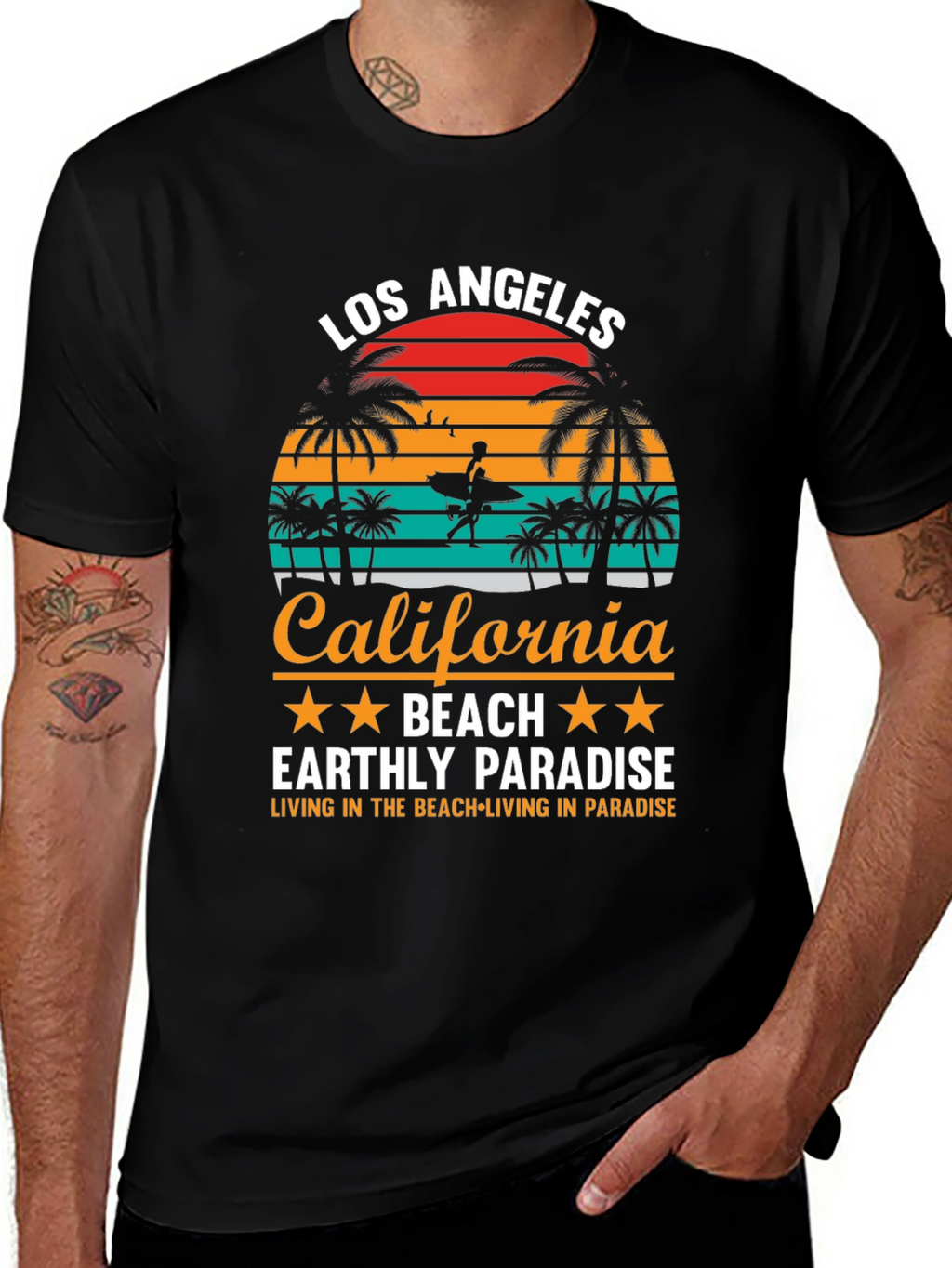 Los Angeles California Beach Paradise T-Shirt