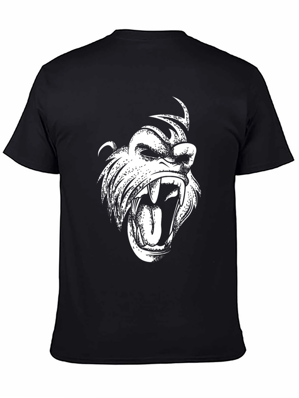 Graphic Tee: Fierce Ape Design Black