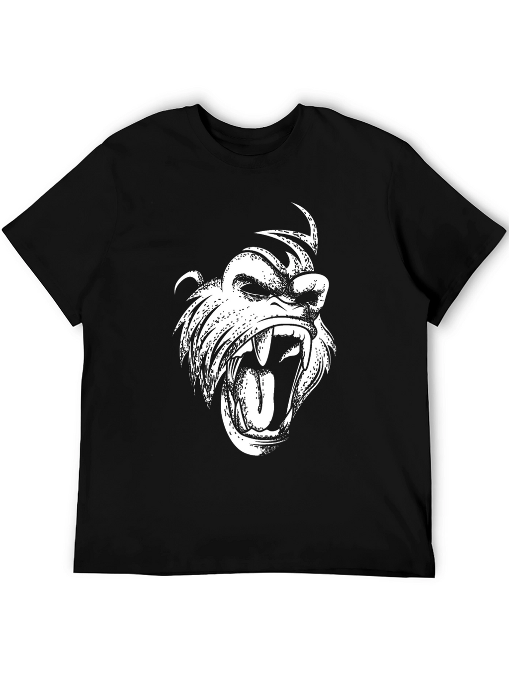 Graphic Tee: Fierce Ape Design Black
