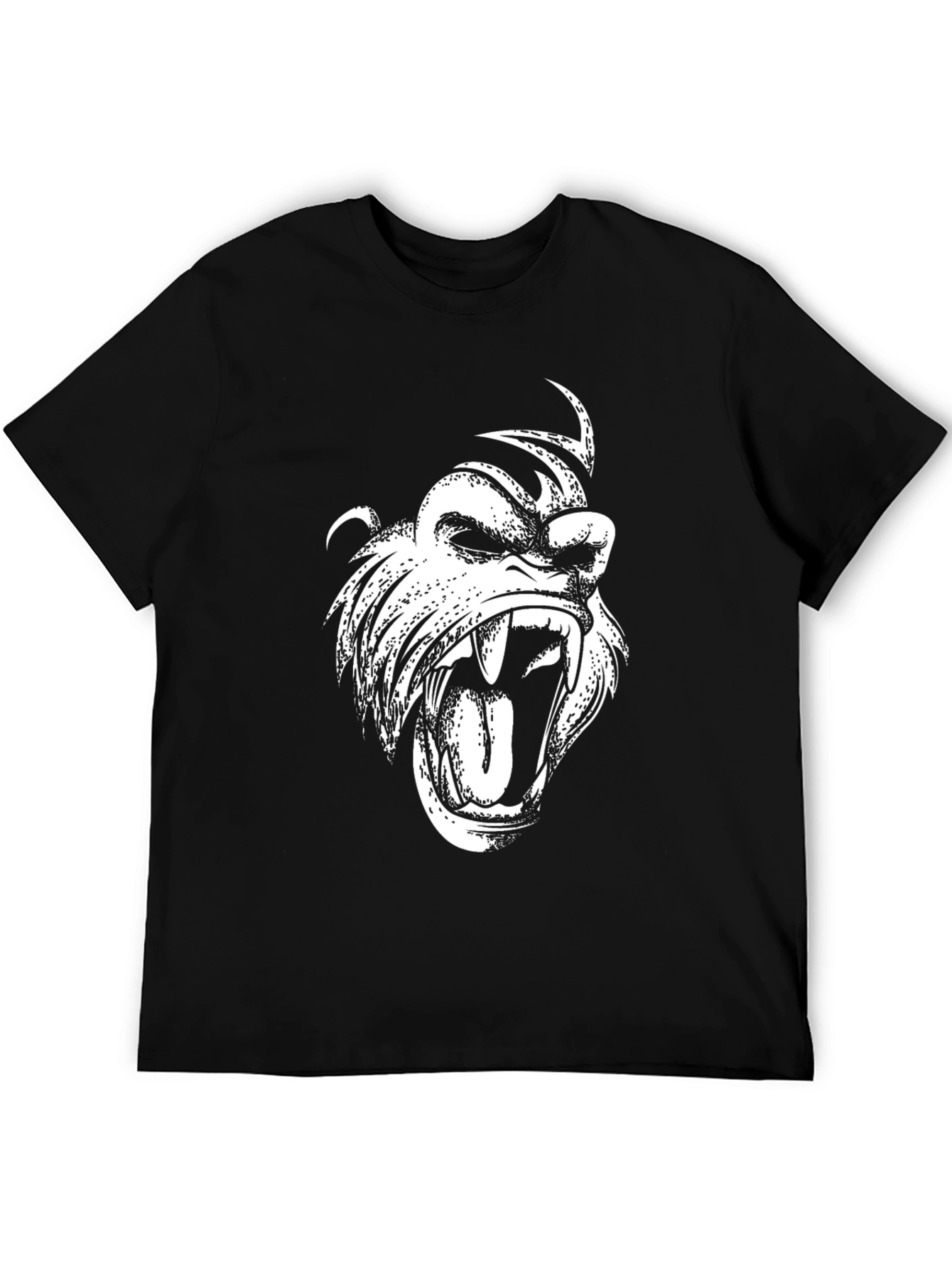 Graphic Tee: Fierce Ape Design Black