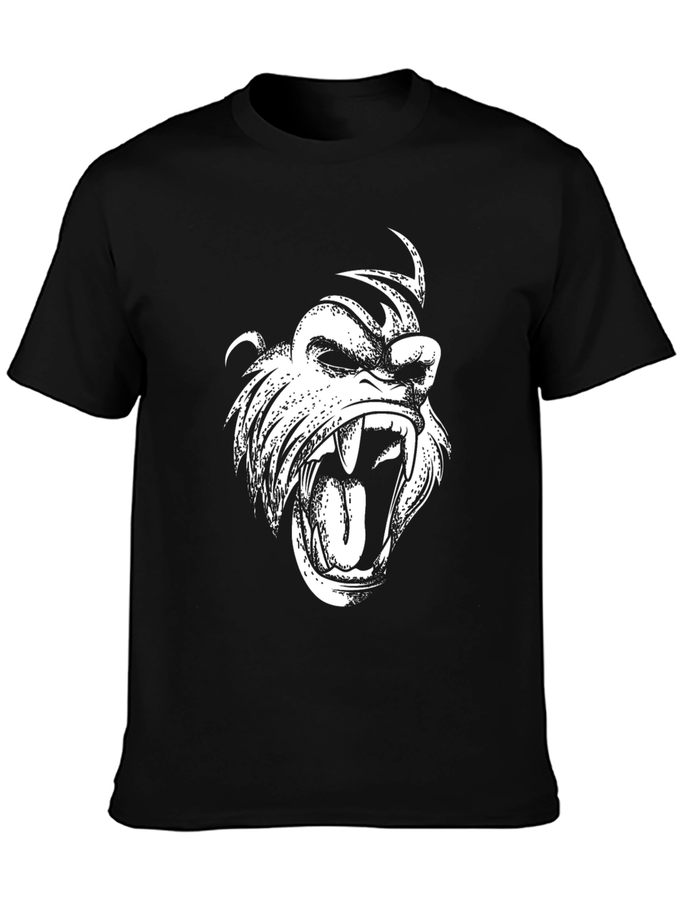 Graphic Tee: Fierce Ape Design Black