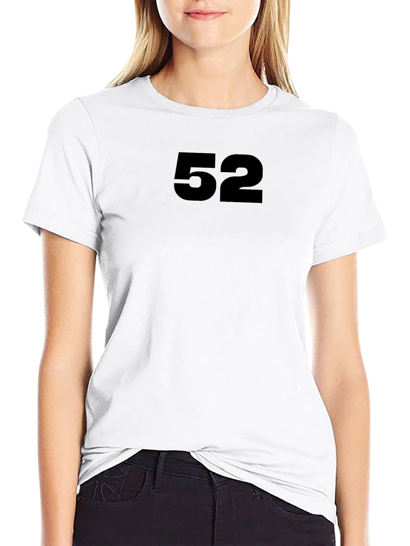 Black T-Shirt with Number 52