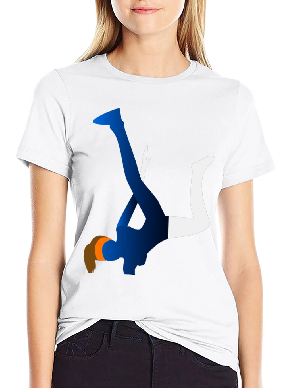 Abstract Dancer Graphic Tee - Modern Art Shirt
