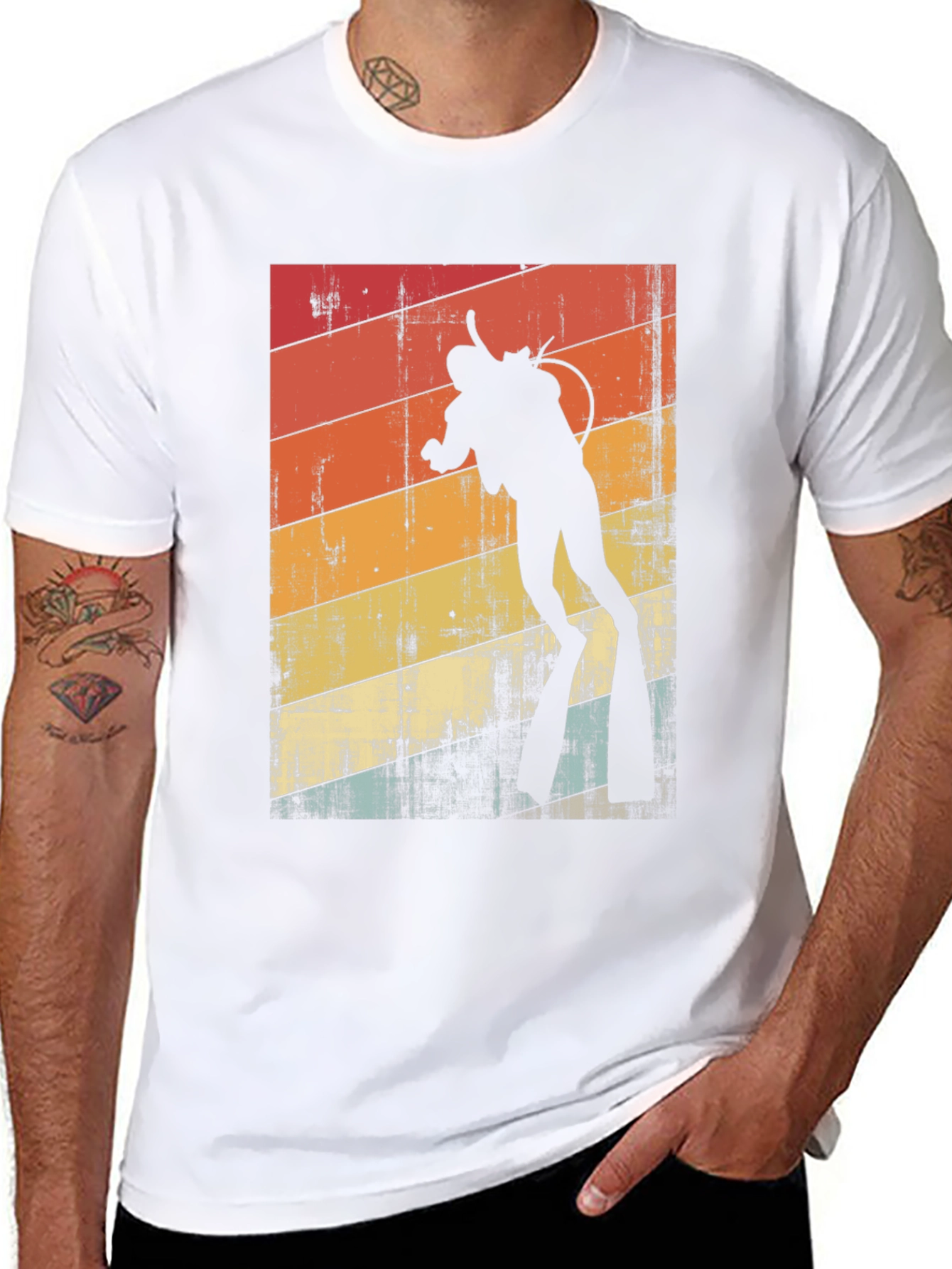 Vintage Diver T-Shirt - Retro Scuba Diving Design