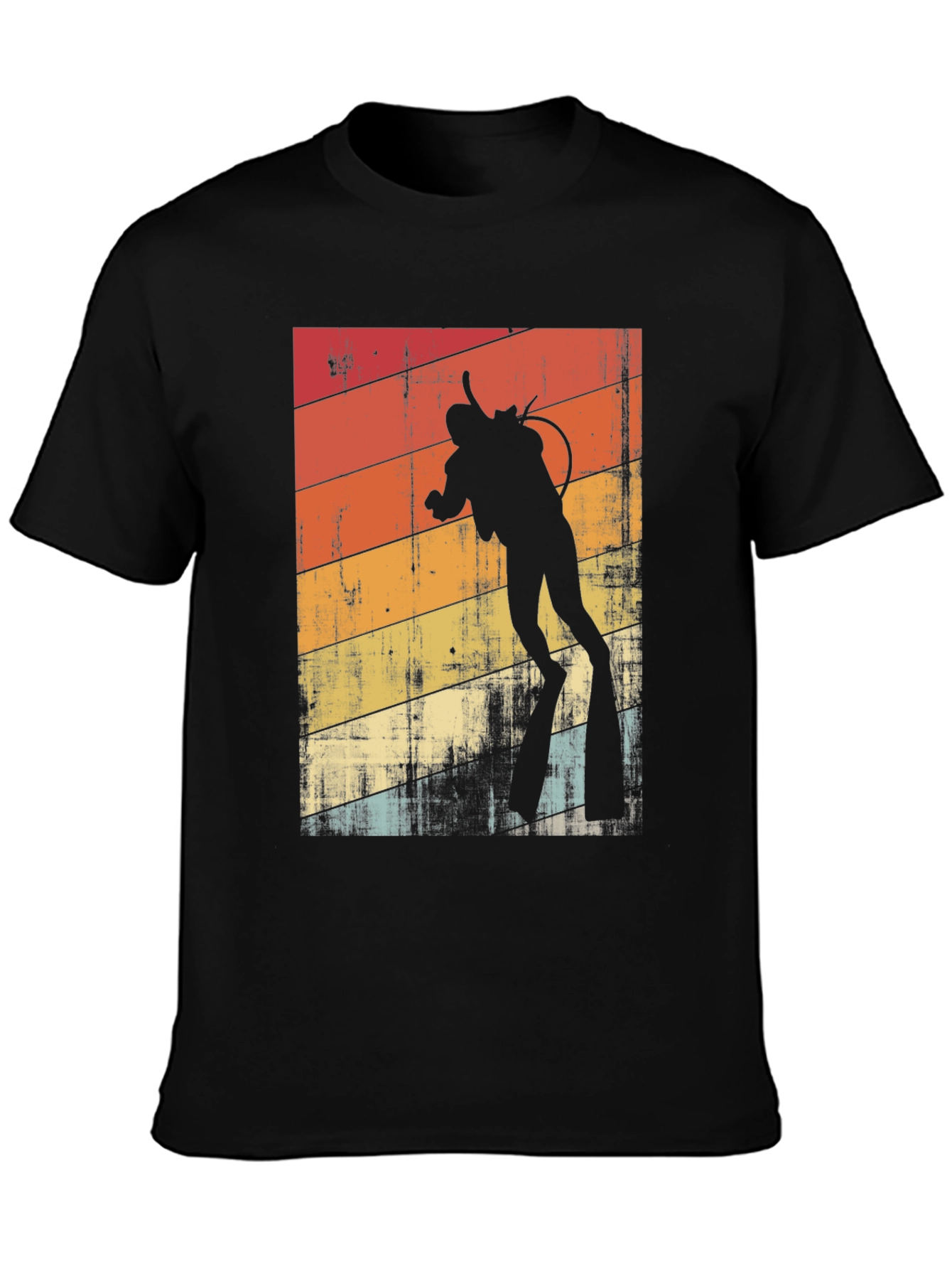 Vintage Diver T-Shirt - Retro Scuba Diving Design
