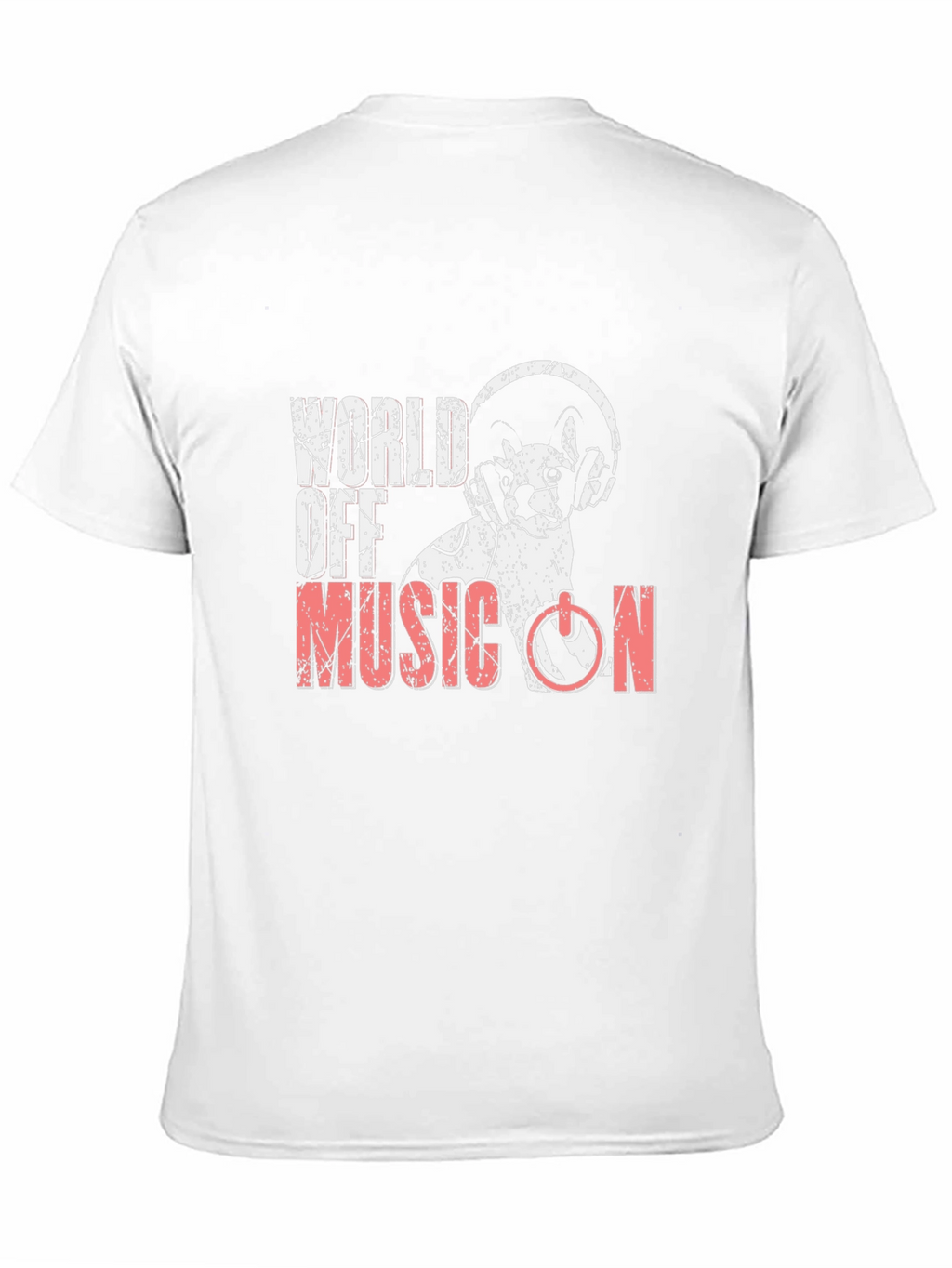 World Off Music On T-Shirt
