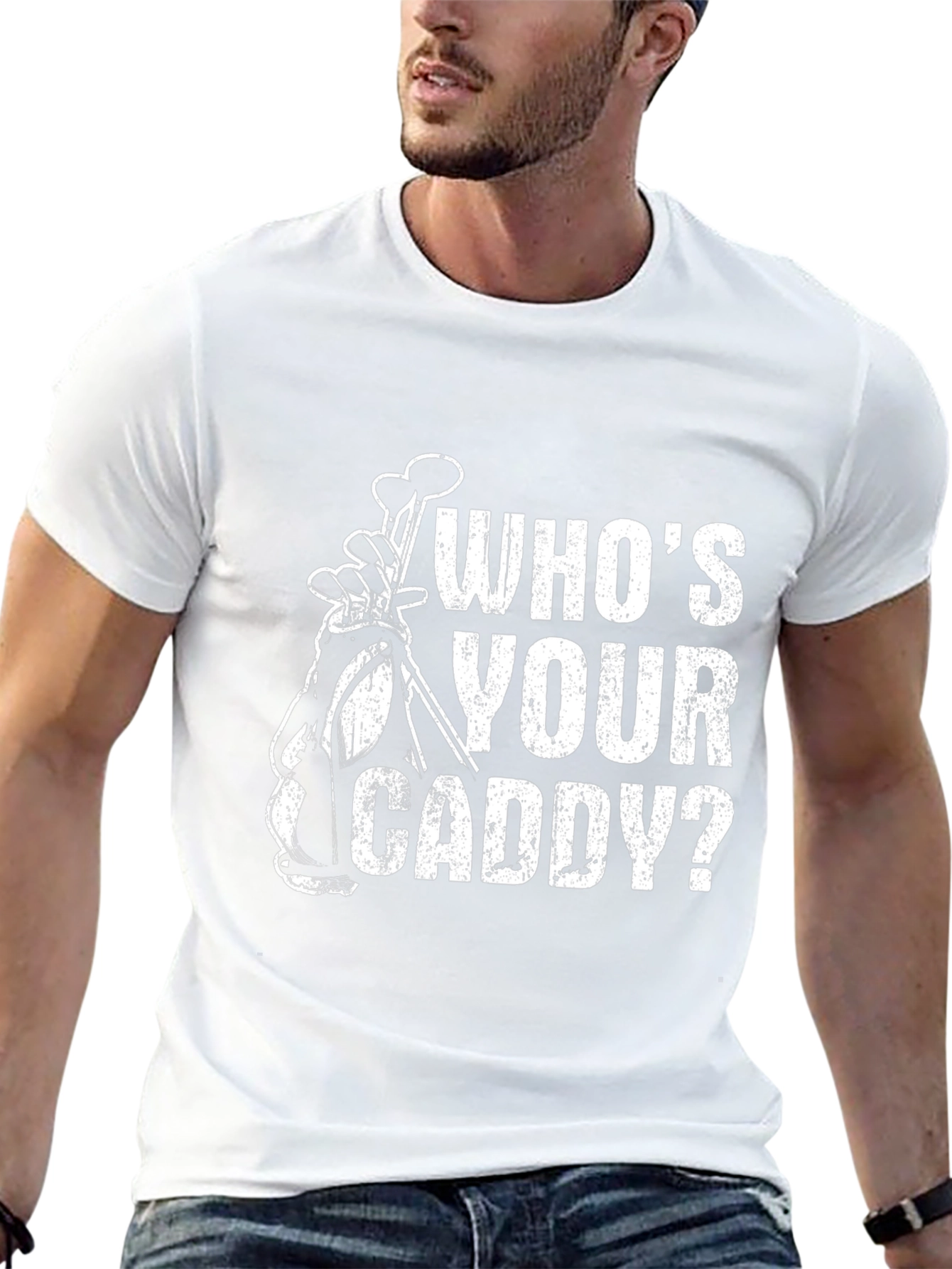 Whos Your Caddy? Funny Golf T-Shirt