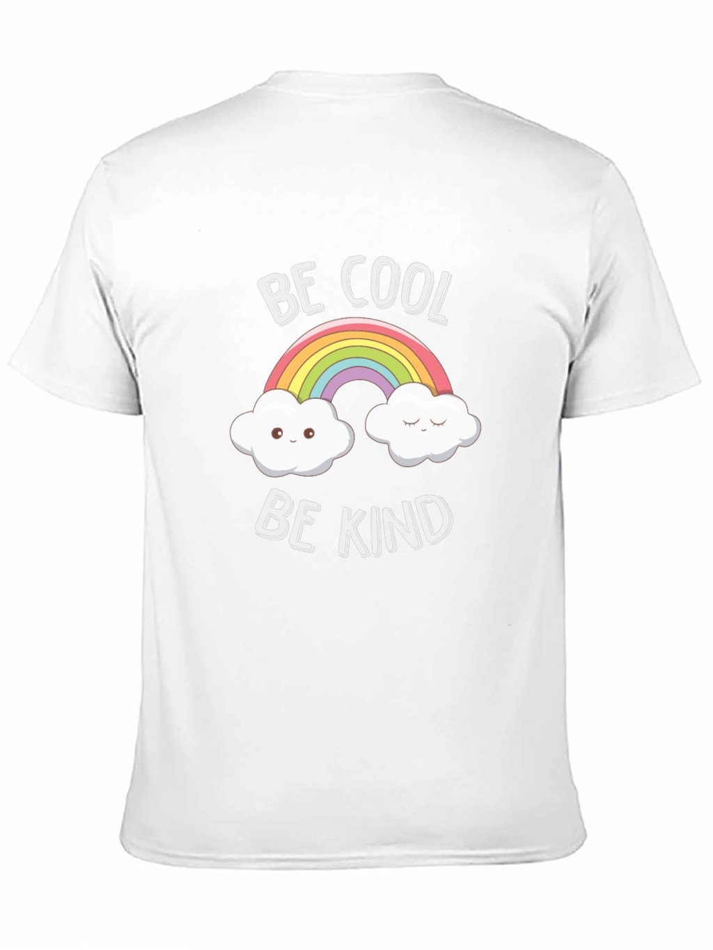 Be Cool Be Kind Rainbow Graphic Tee - Black