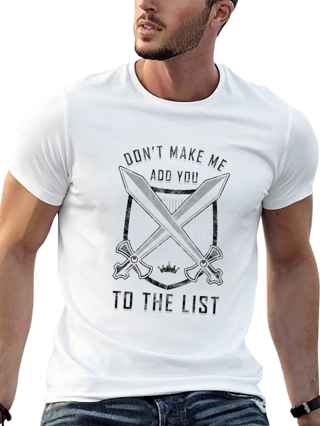 Mens Black The List Graphic T-Shirt