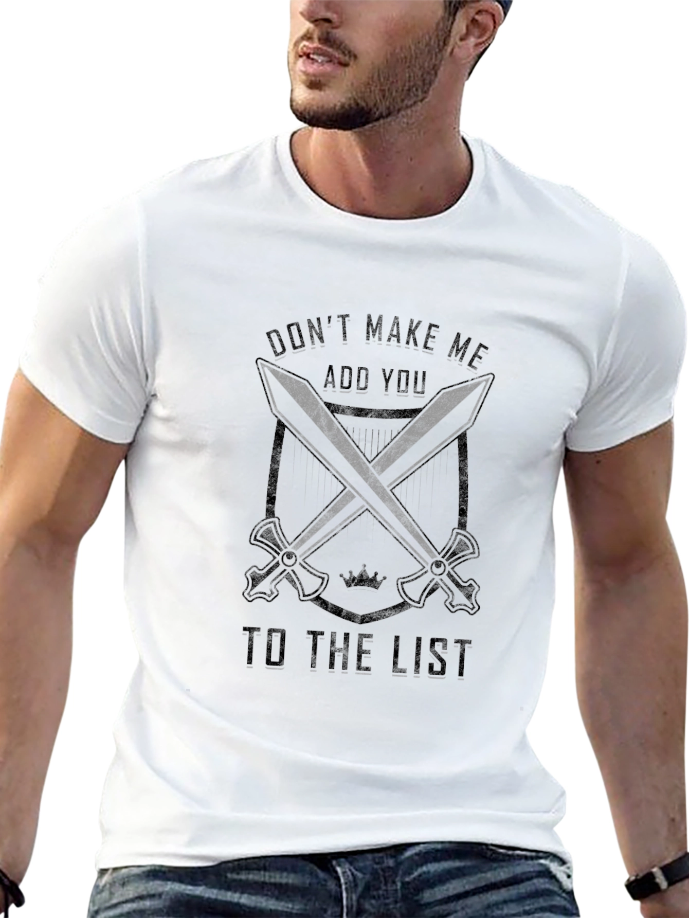 Mens Black The List Graphic T-Shirt