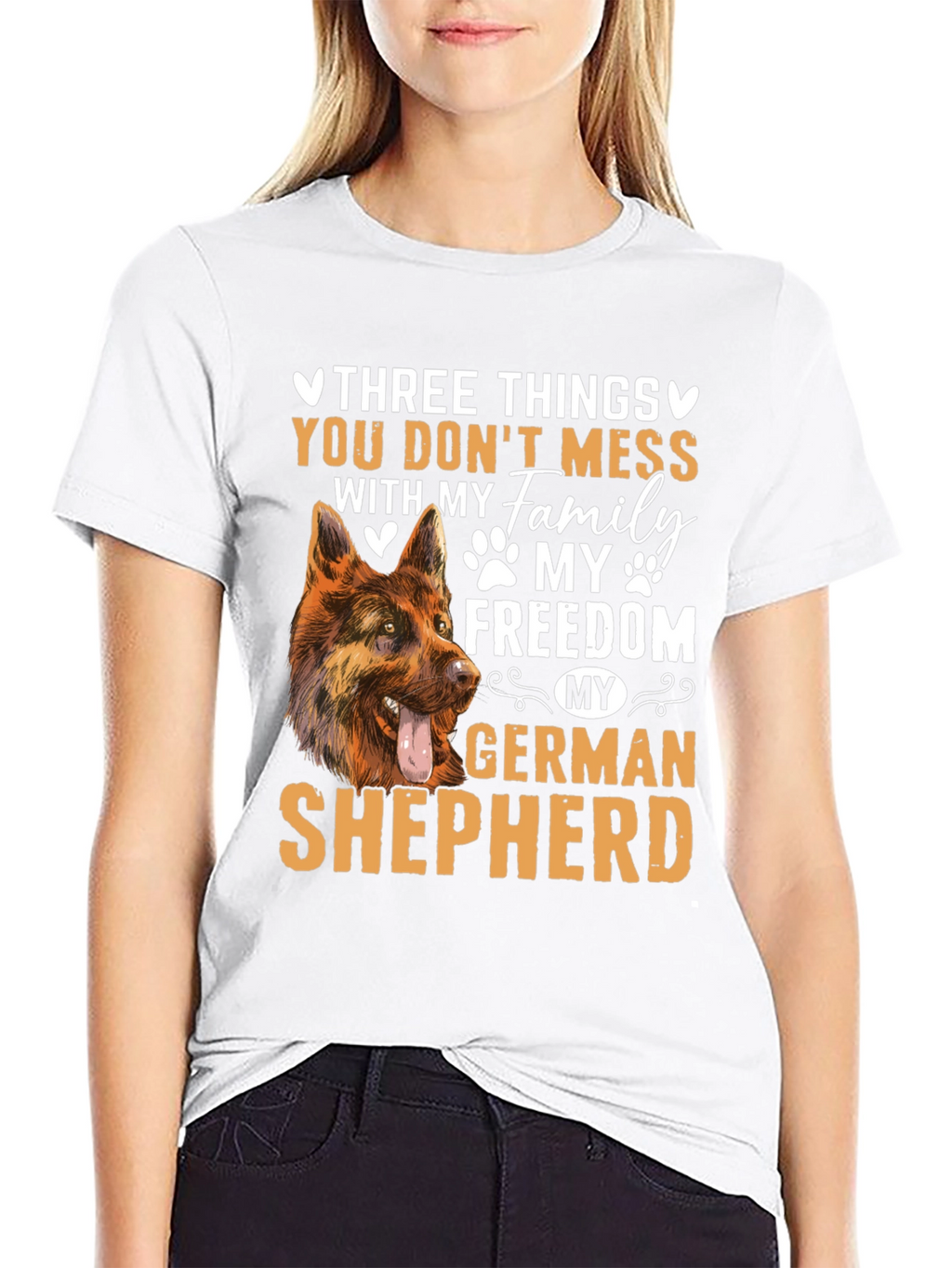 German Shepherd T-Shirt - Dont Mess With My Family!