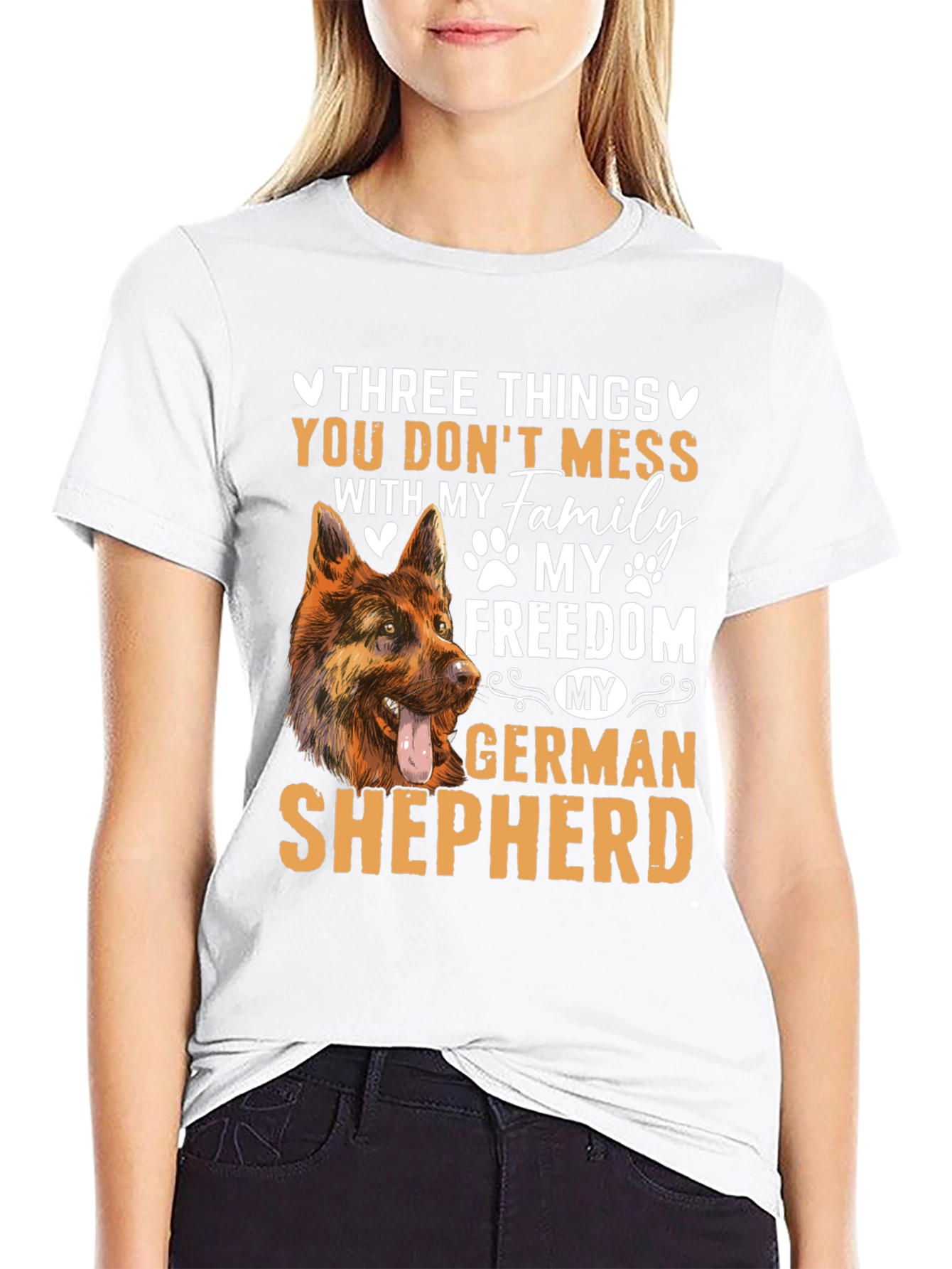 German Shepherd T-Shirt - Dont Mess With My Family!