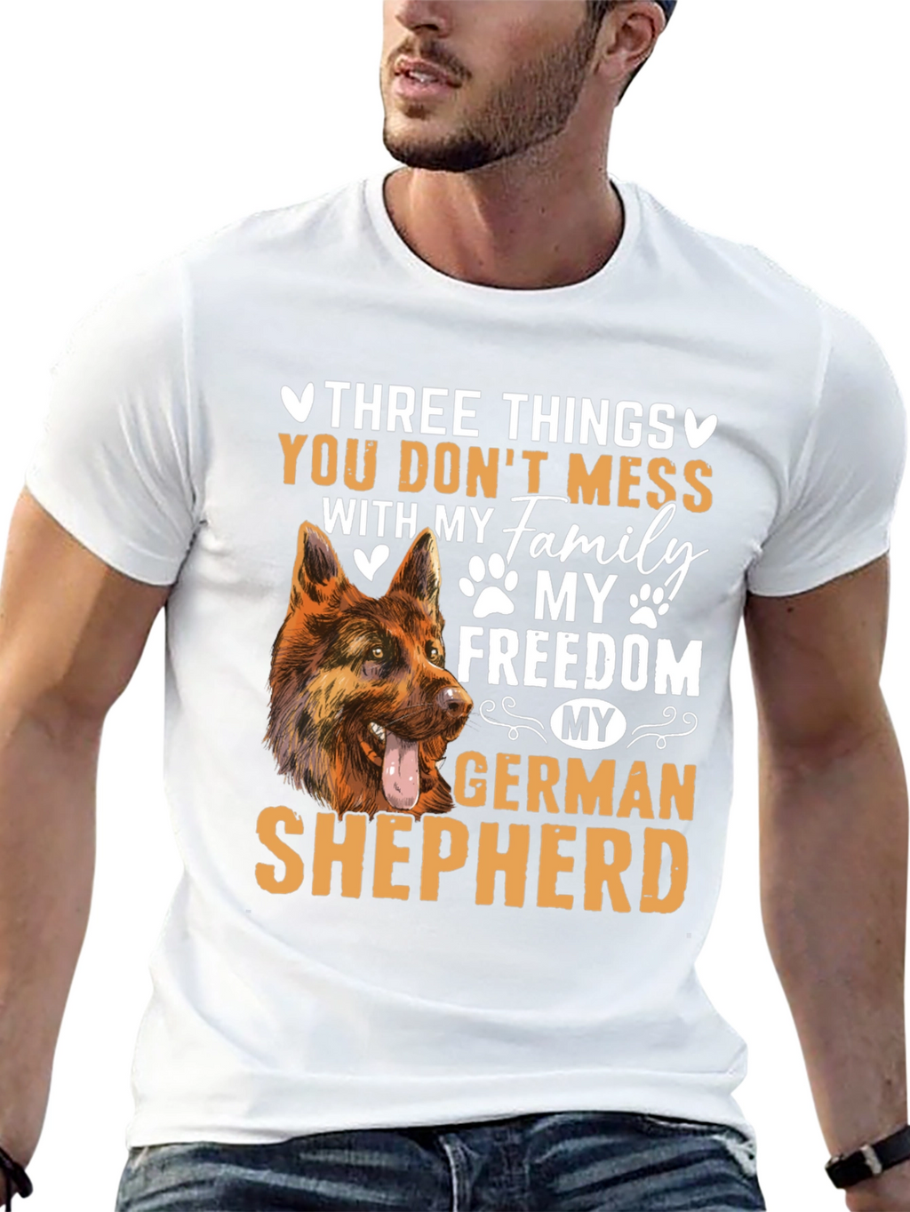 German Shepherd T-Shirt - Dont Mess With My Family!