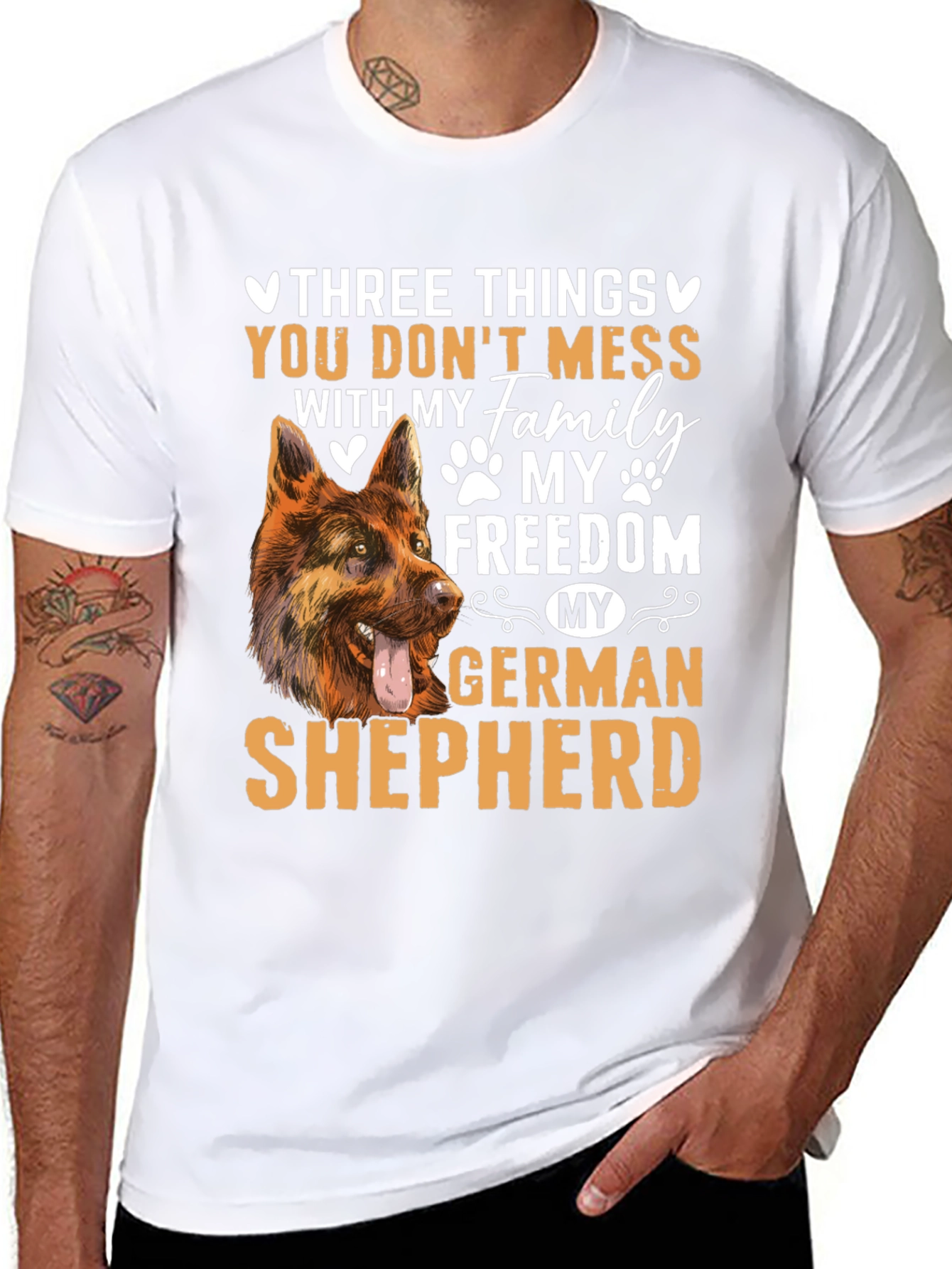 German Shepherd T-Shirt - Dont Mess With My Family!