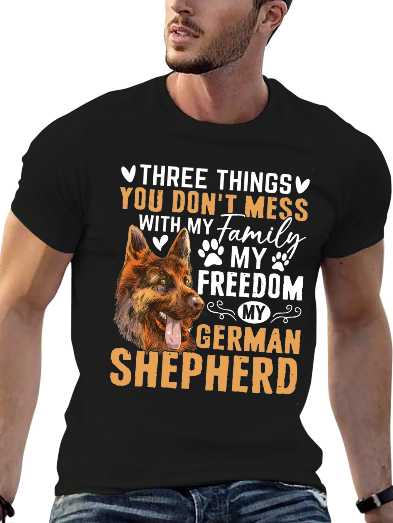 German Shepherd T-Shirt - Dont Mess With My Family!