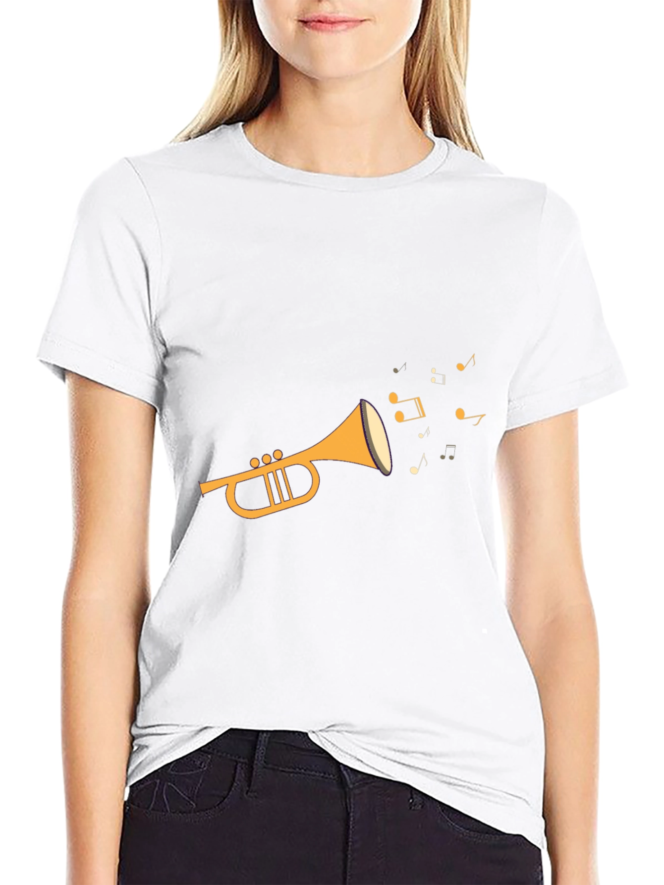 Musical Trumpet Black T-Shirt