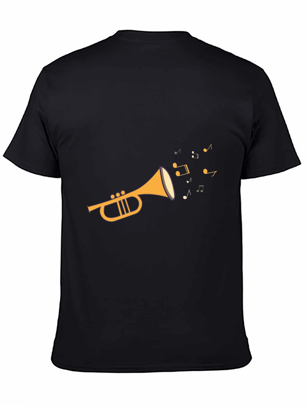 Musical Trumpet Black T-Shirt