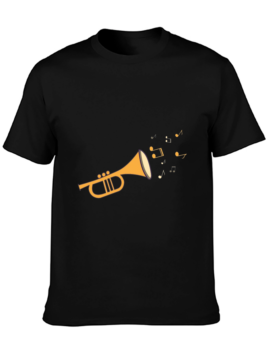 Musical Trumpet Black T-Shirt