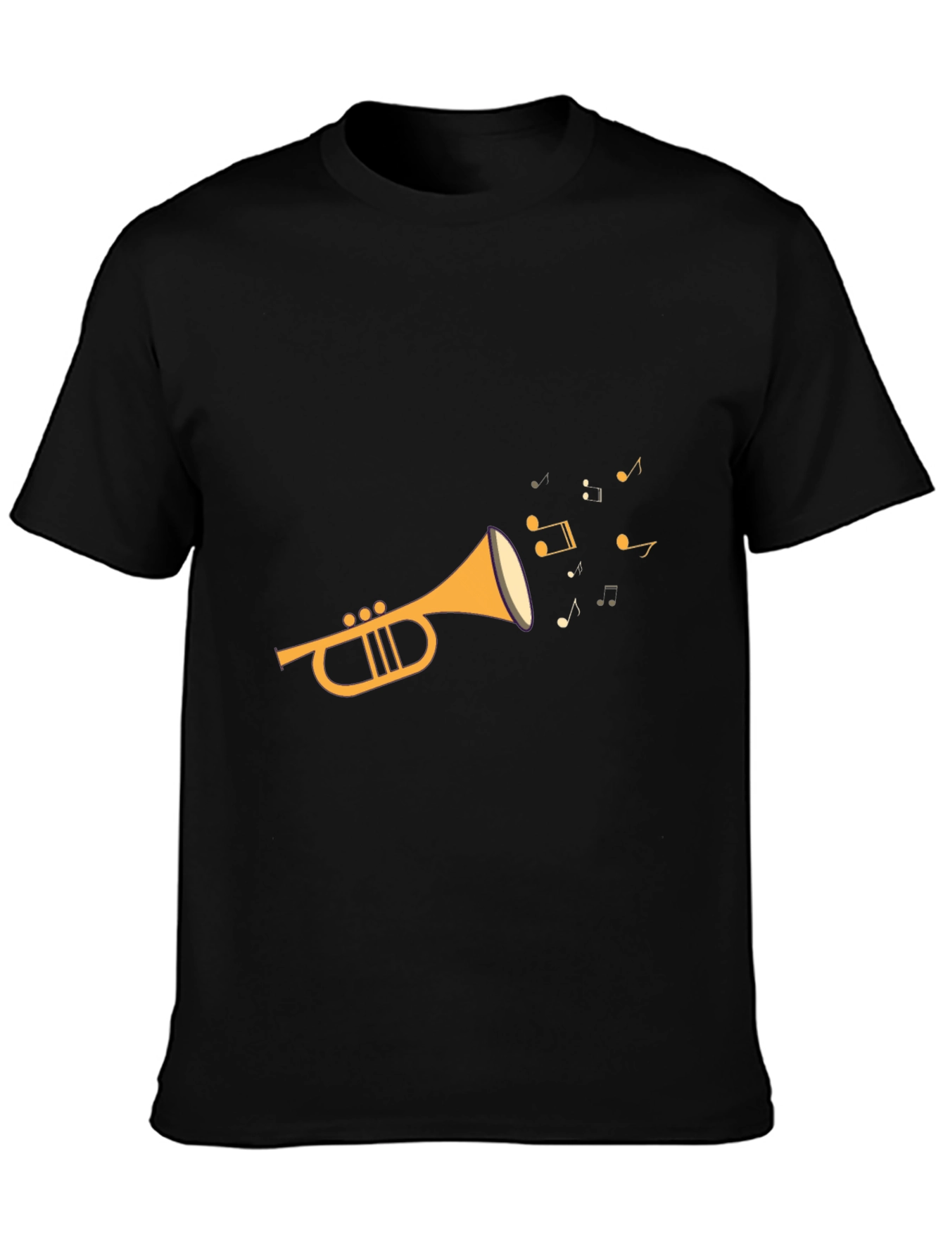 Musical Trumpet Black T-Shirt