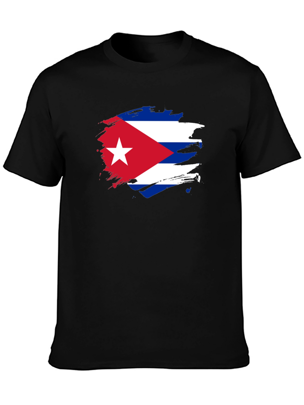 Cuban Flag Graphic Print T-Shirt