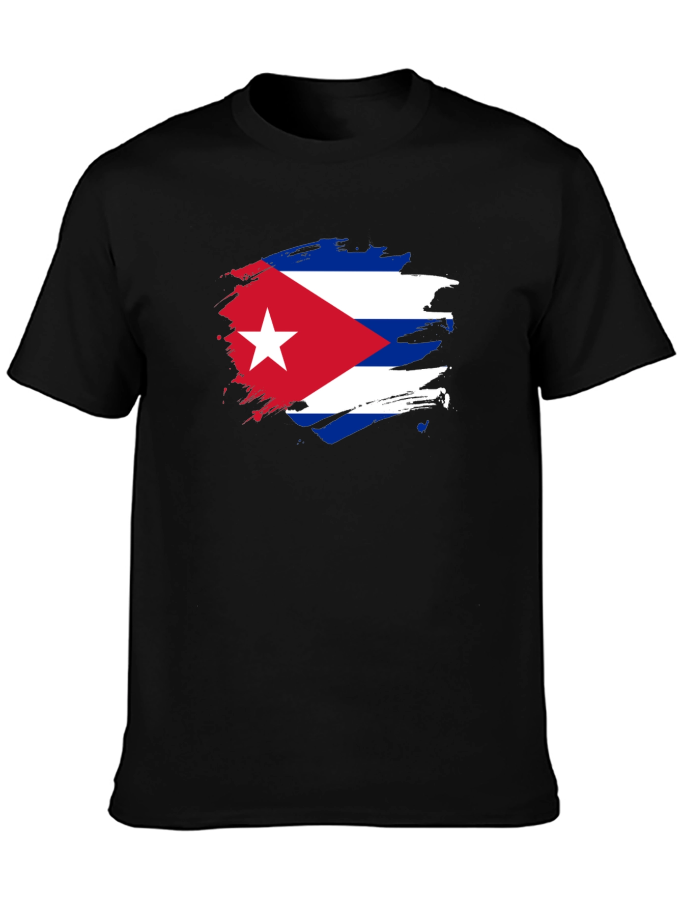 Cuban Flag Graphic Print T-Shirt